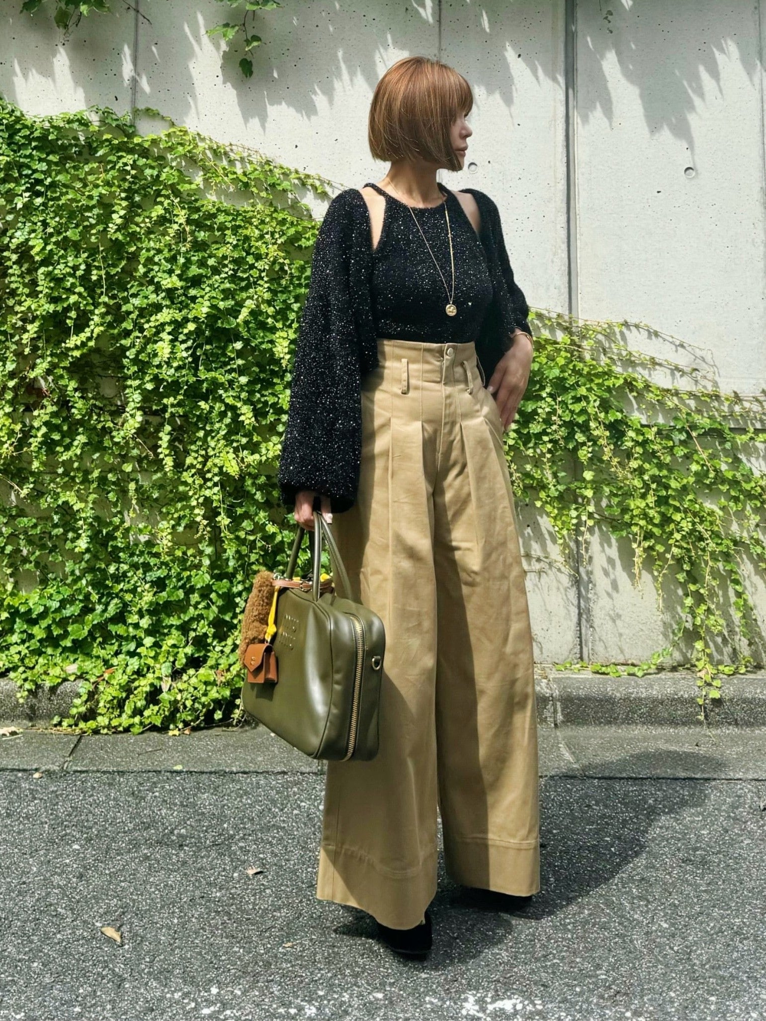 モデル身長:157.5㎝ / サイズ:FREE