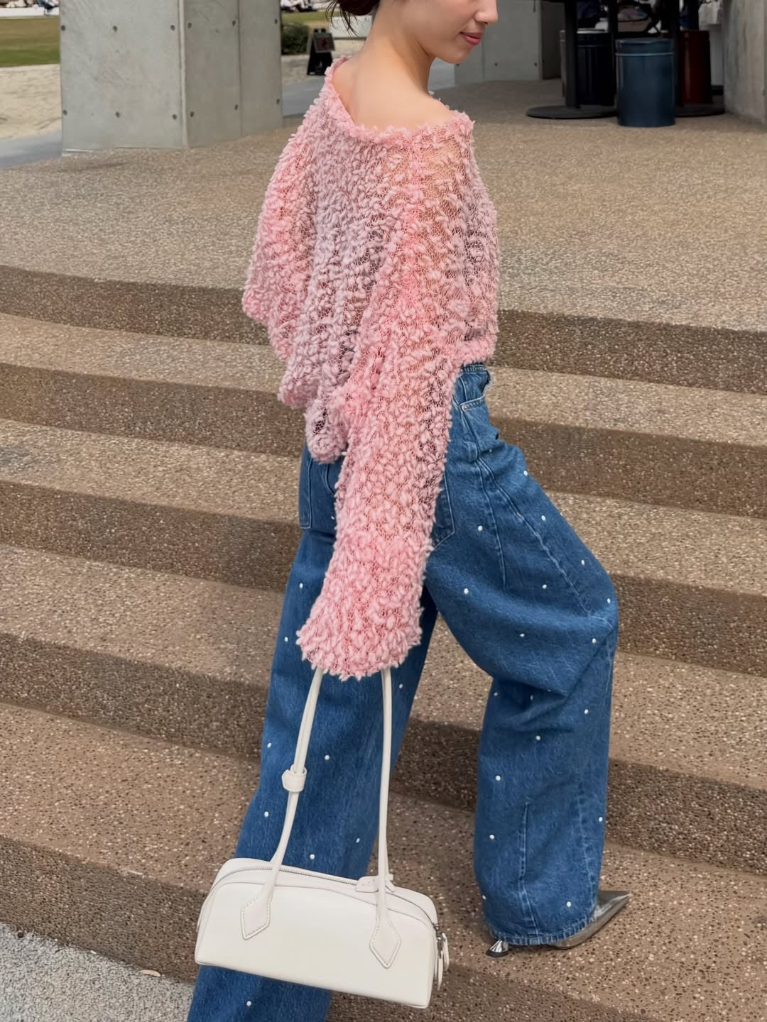 Samuel See-through Popcorn Knit