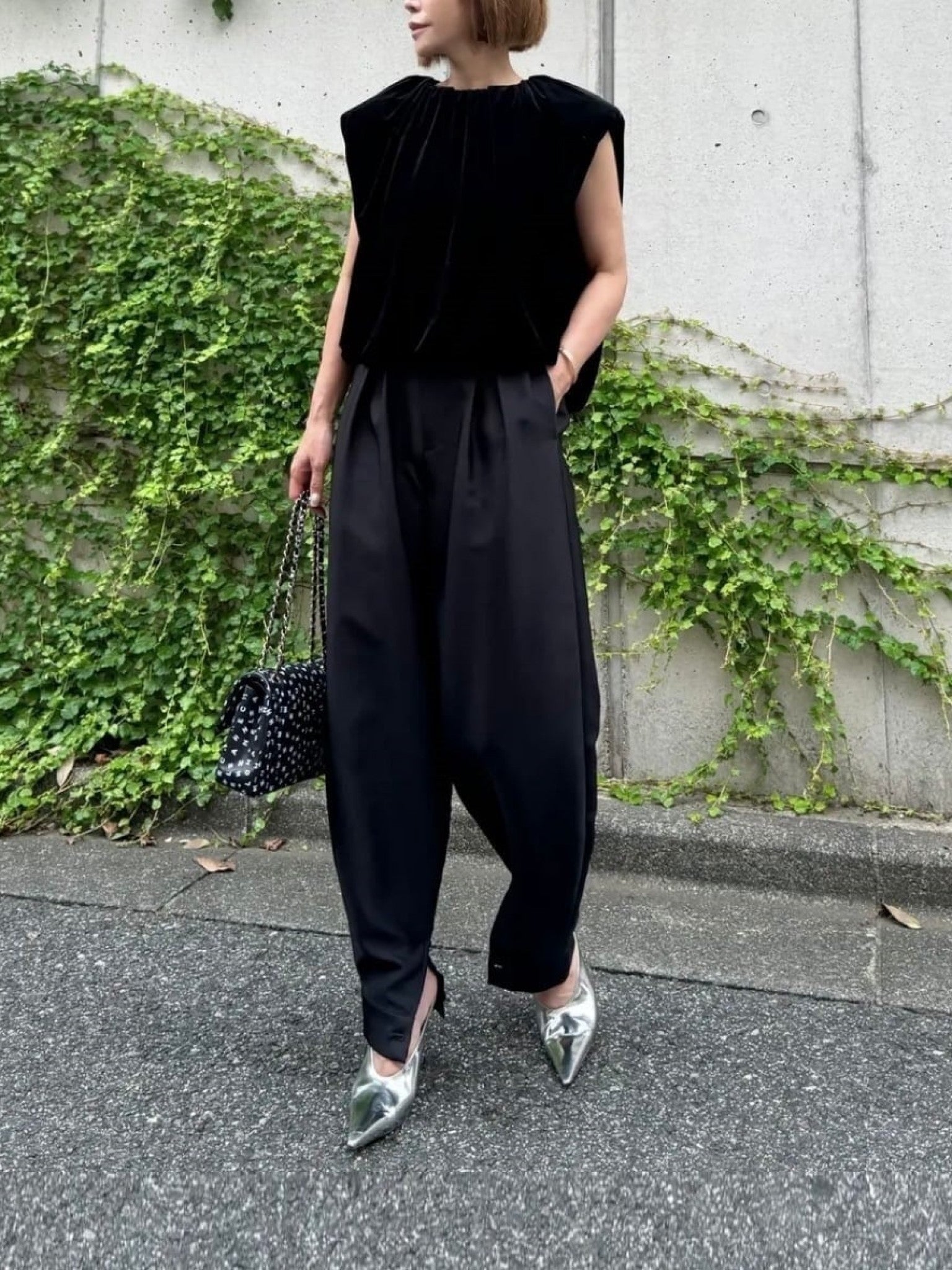 Satin Cocoon Pants Juline