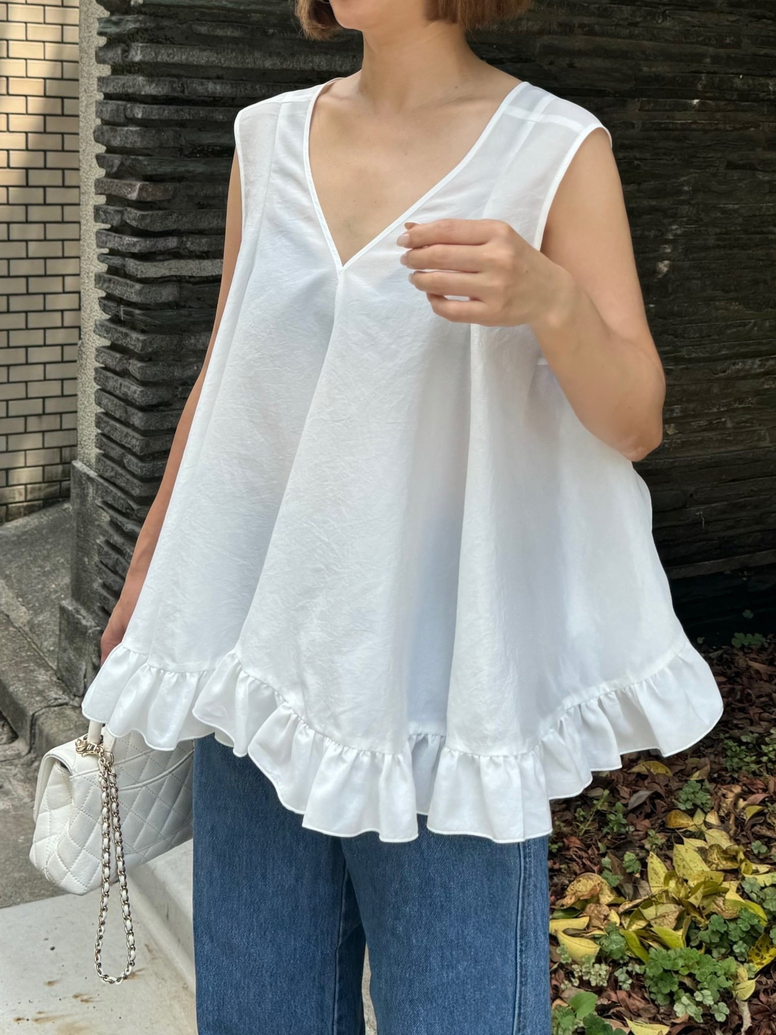 モデル身長:157.5㎝ / サイズ:FREE