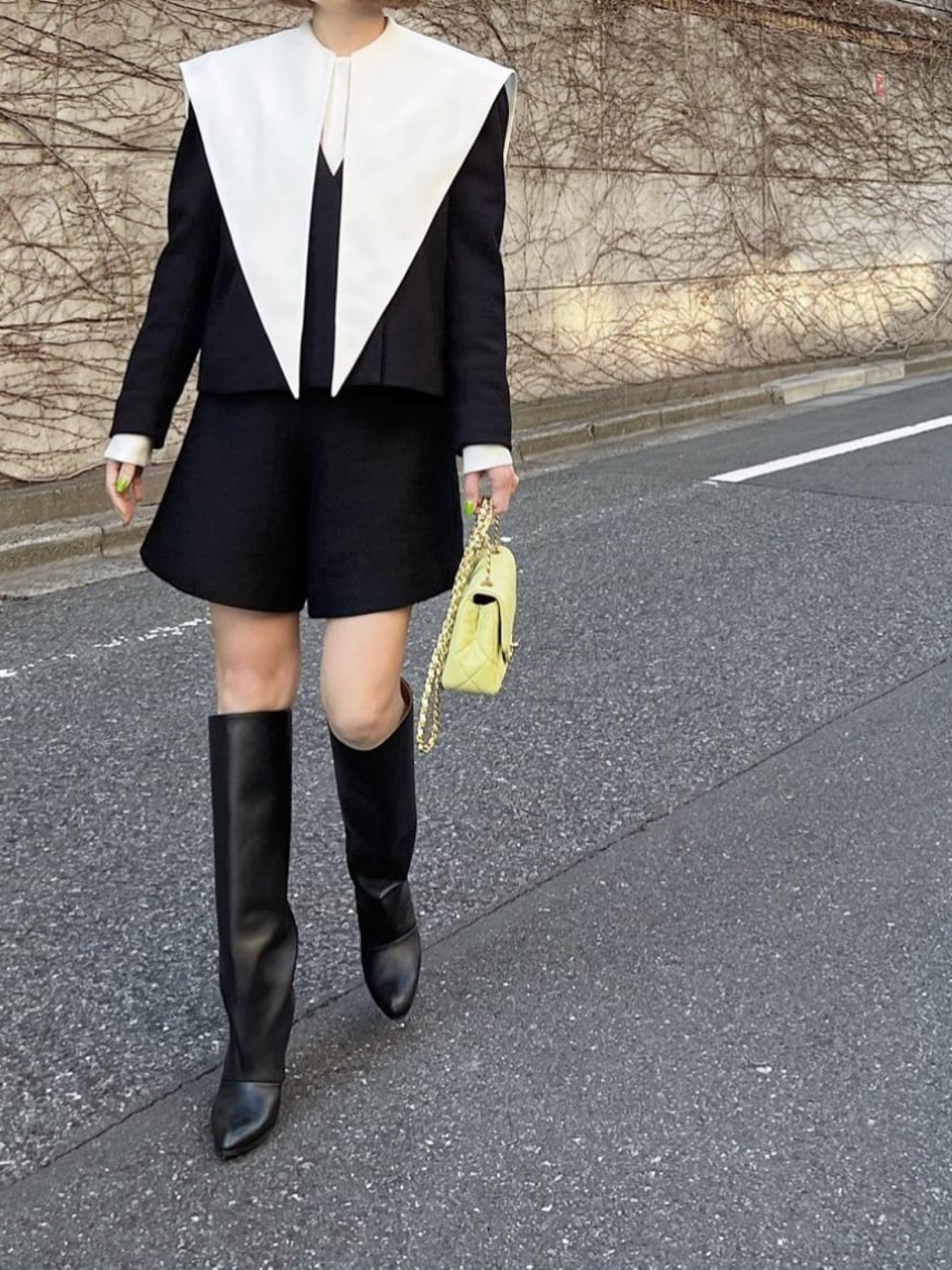 モデル身長:157.5㎝ / サイズ:FREE