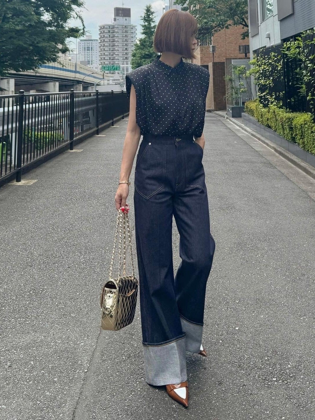 モデル身長:157.5㎝ / サイズ:FREE