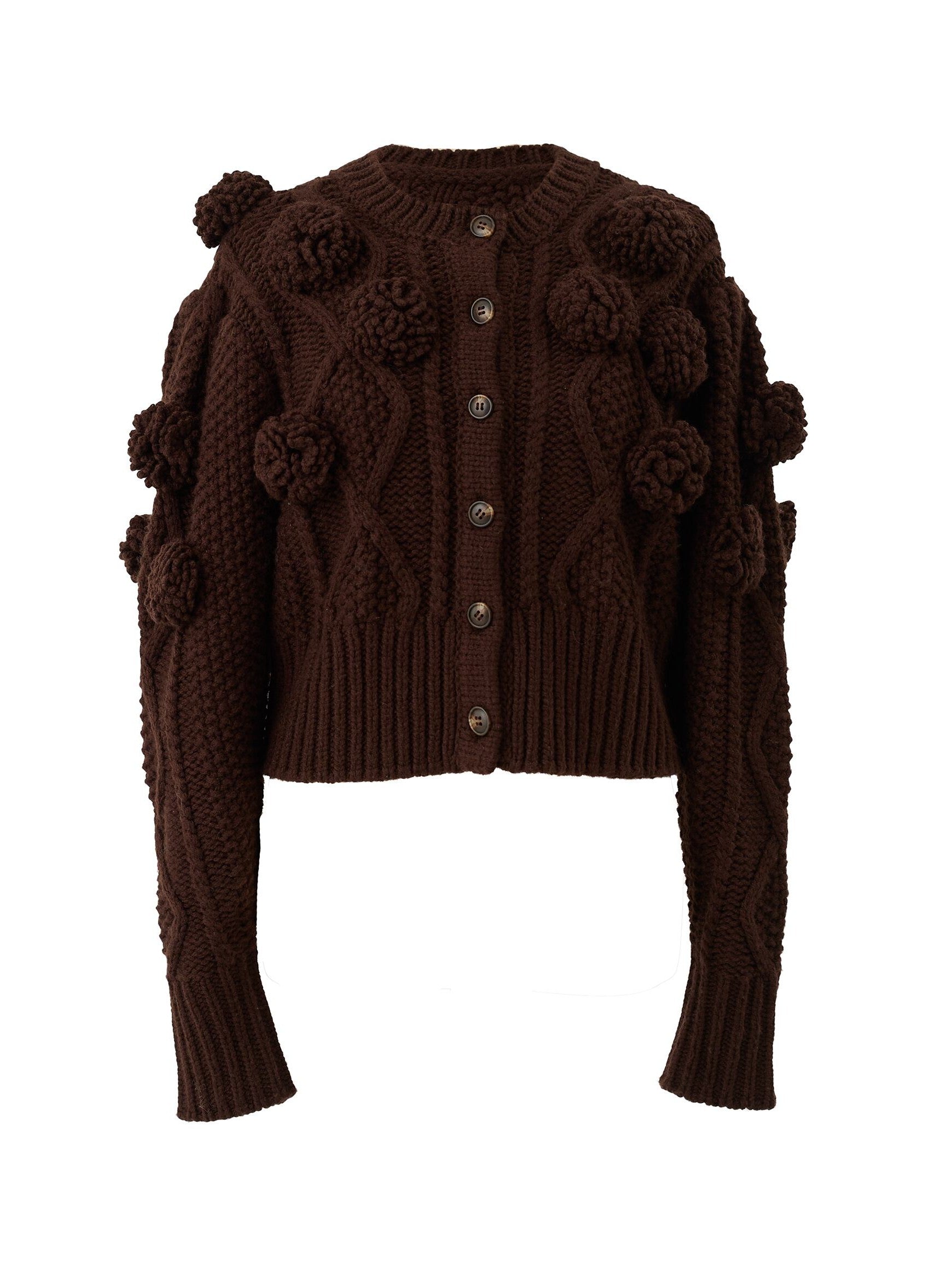 フラワーモチーフカーディガン Rose