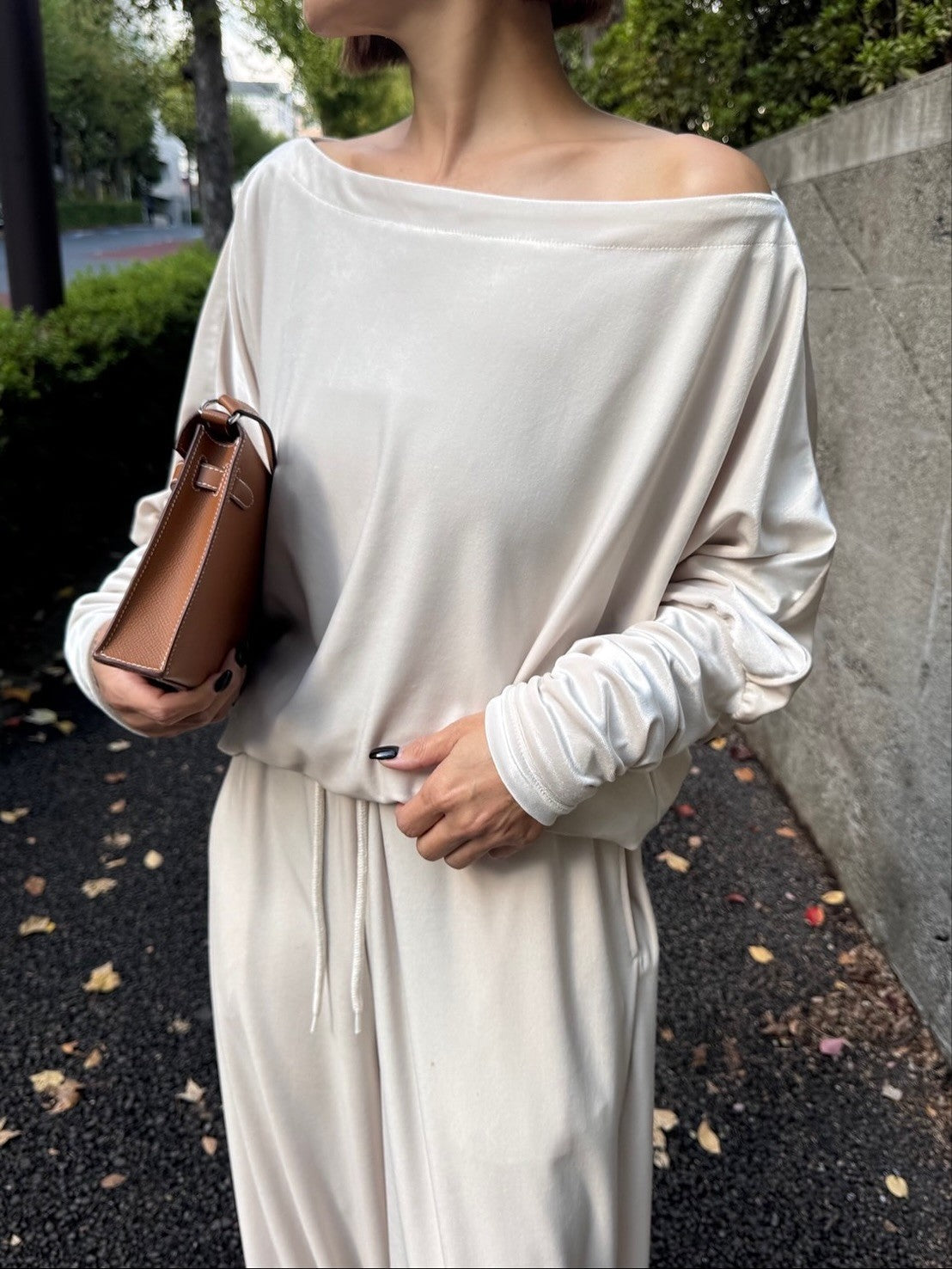 モデル身長:157.5㎝ / サイズ:FREE