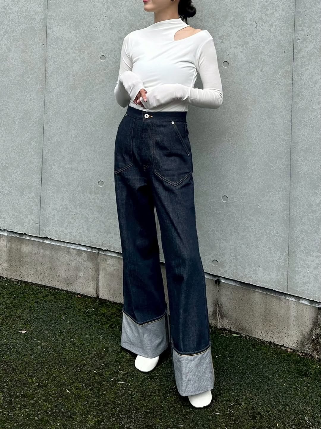 ショルダーオープンカットオフT Colas