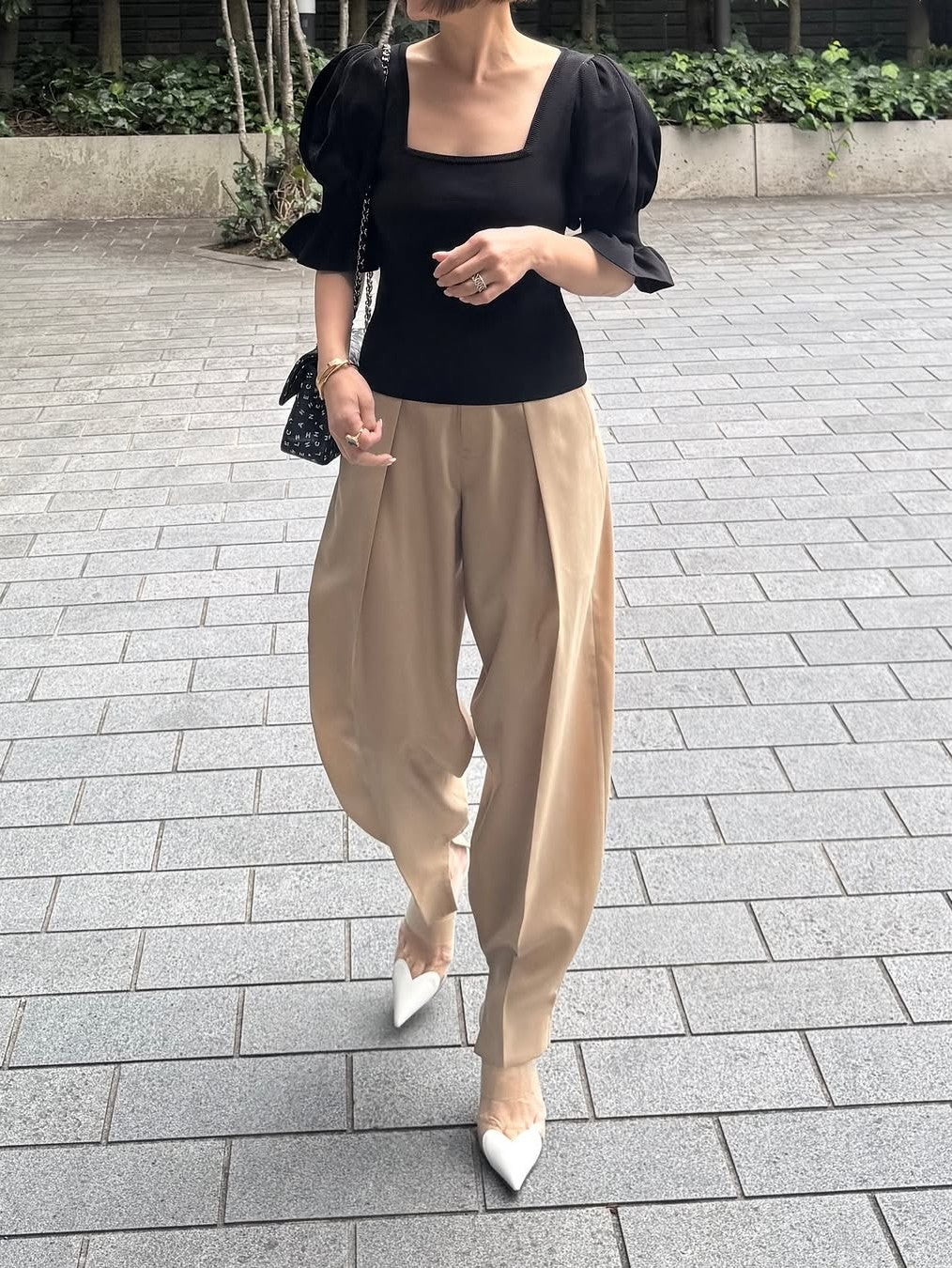 モデル身長:157.5㎝ / サイズ:FREE