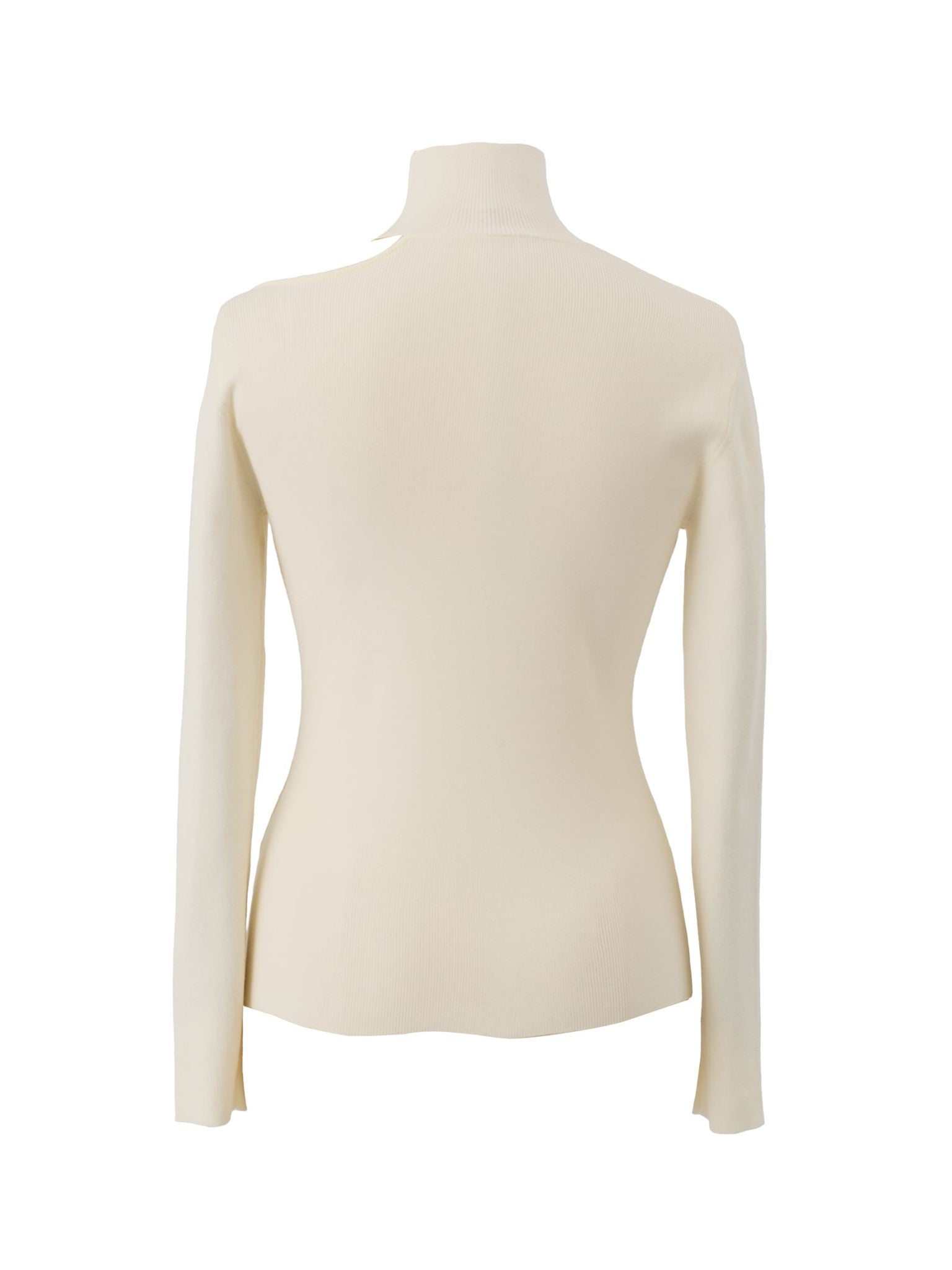 ワンショルダーオープンニット elle