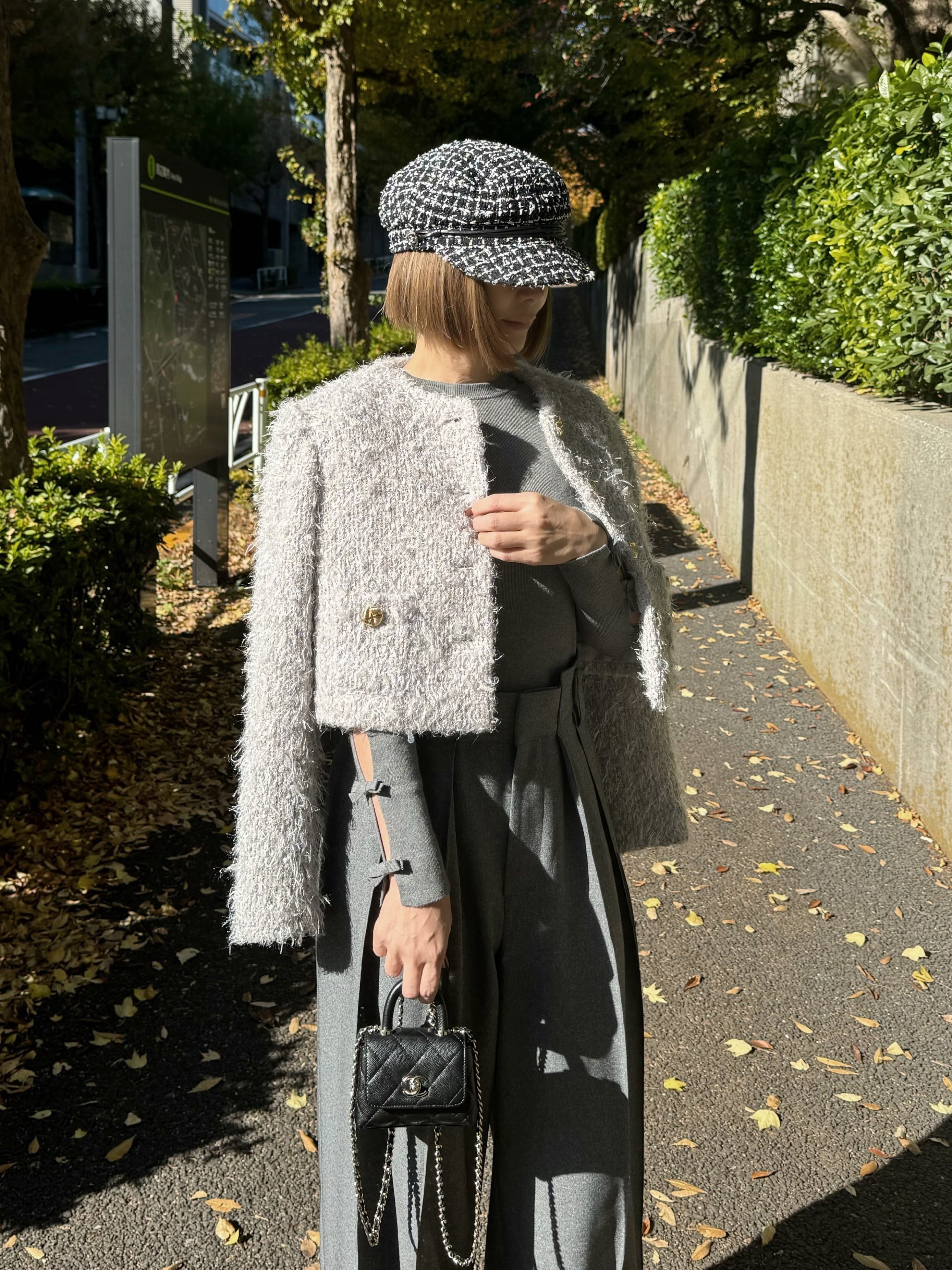 モデル身長:157.5㎝ / サイズ:0