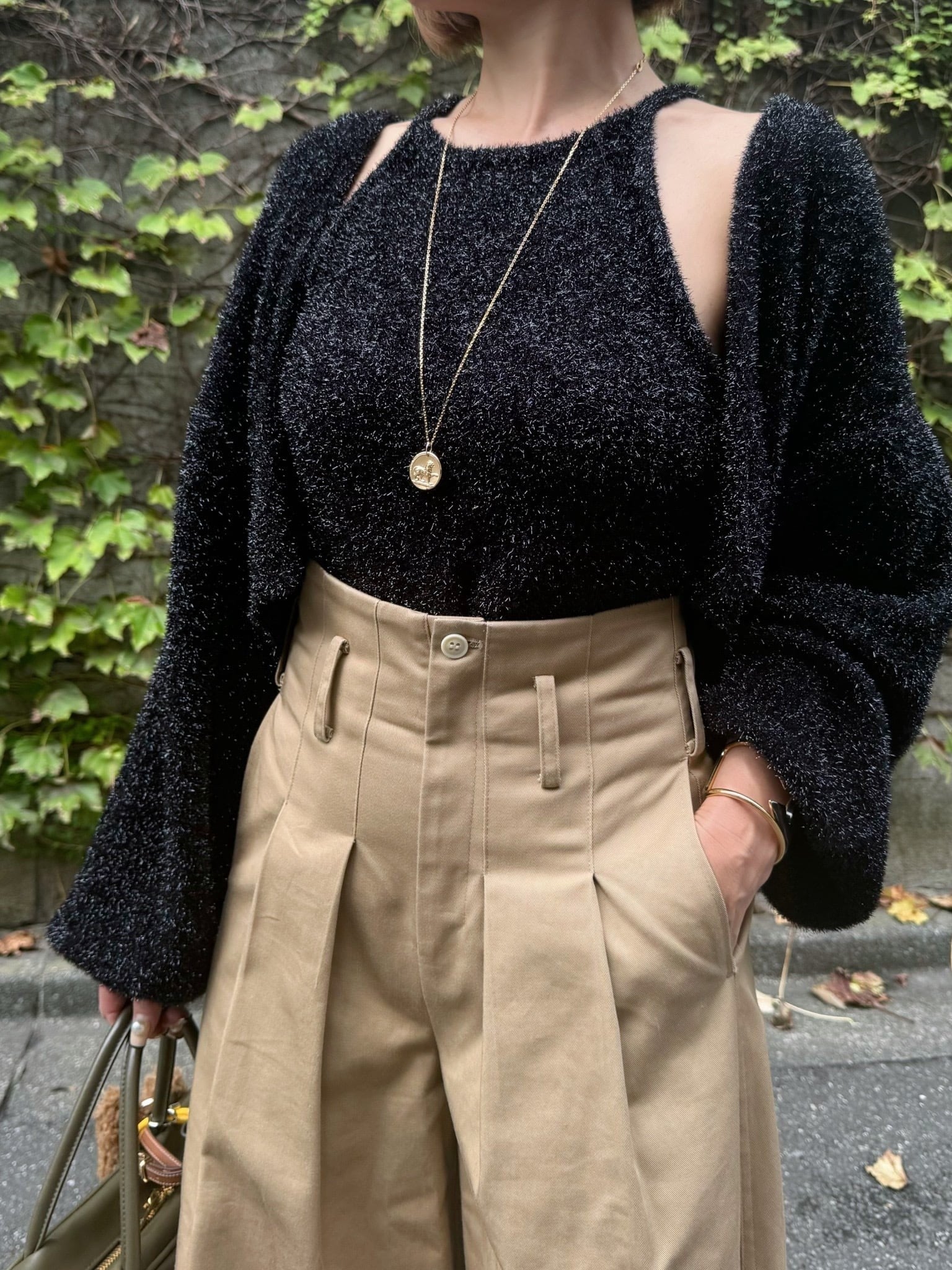 モデル身長:157.5㎝ / サイズ:FREE