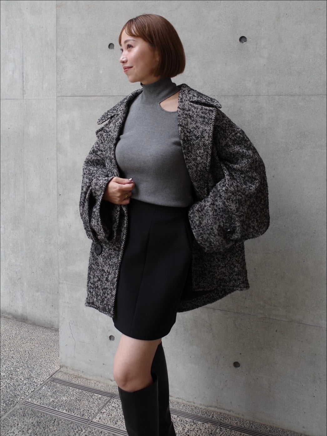 モデル身長:160㎝ / サイズ:FREE