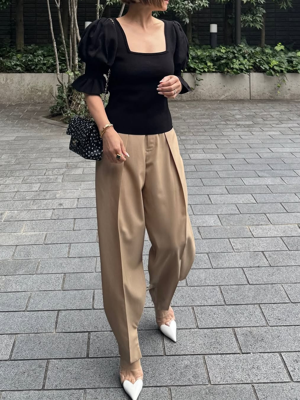 モデル身長:157.5㎝ / サイズ:FREE