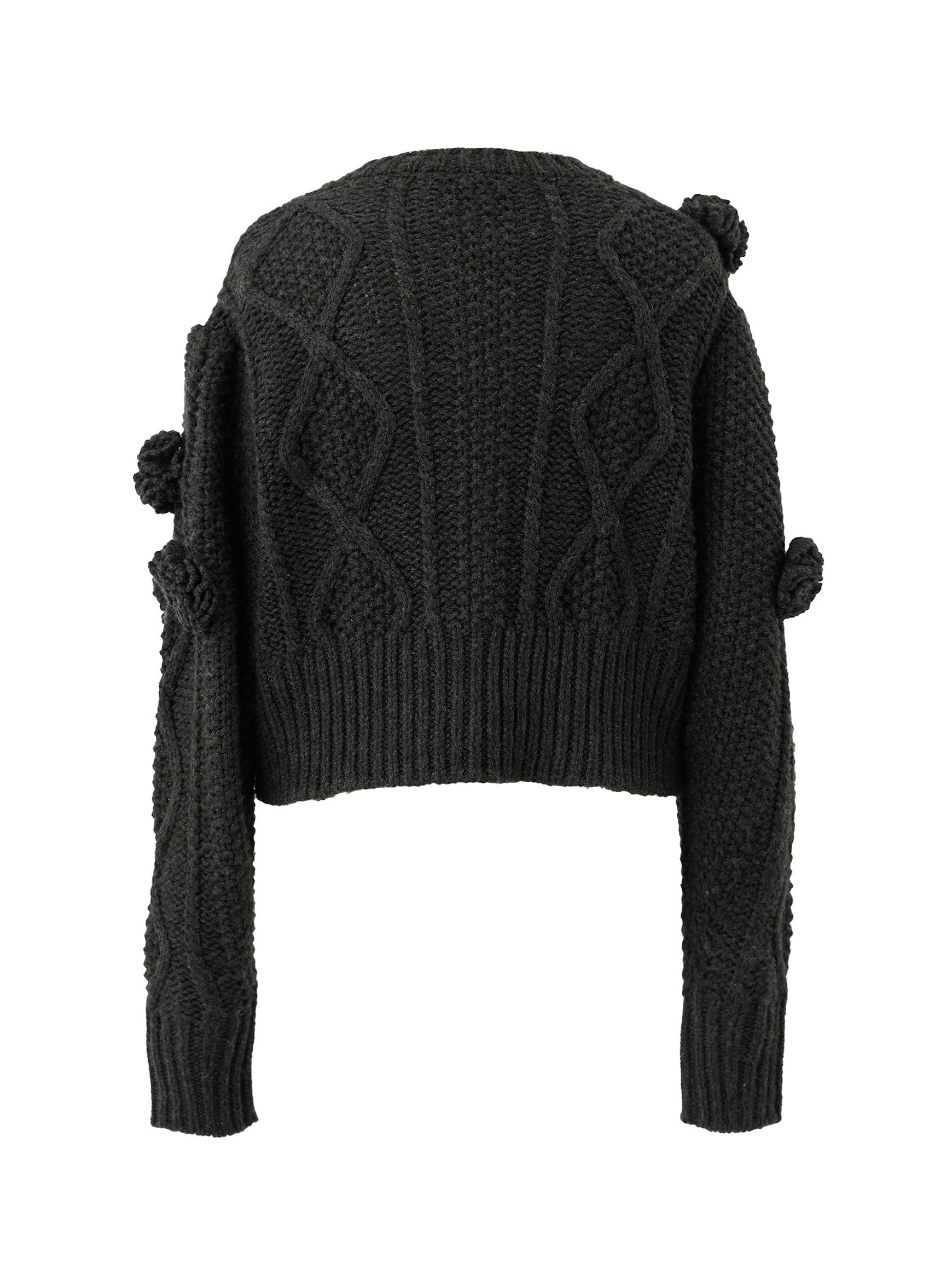 フラワーモチーフカーディガン Rose