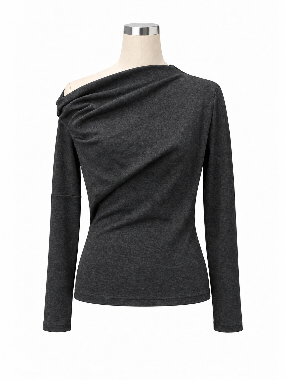 アシメドレープカットソー L/S Hadrien