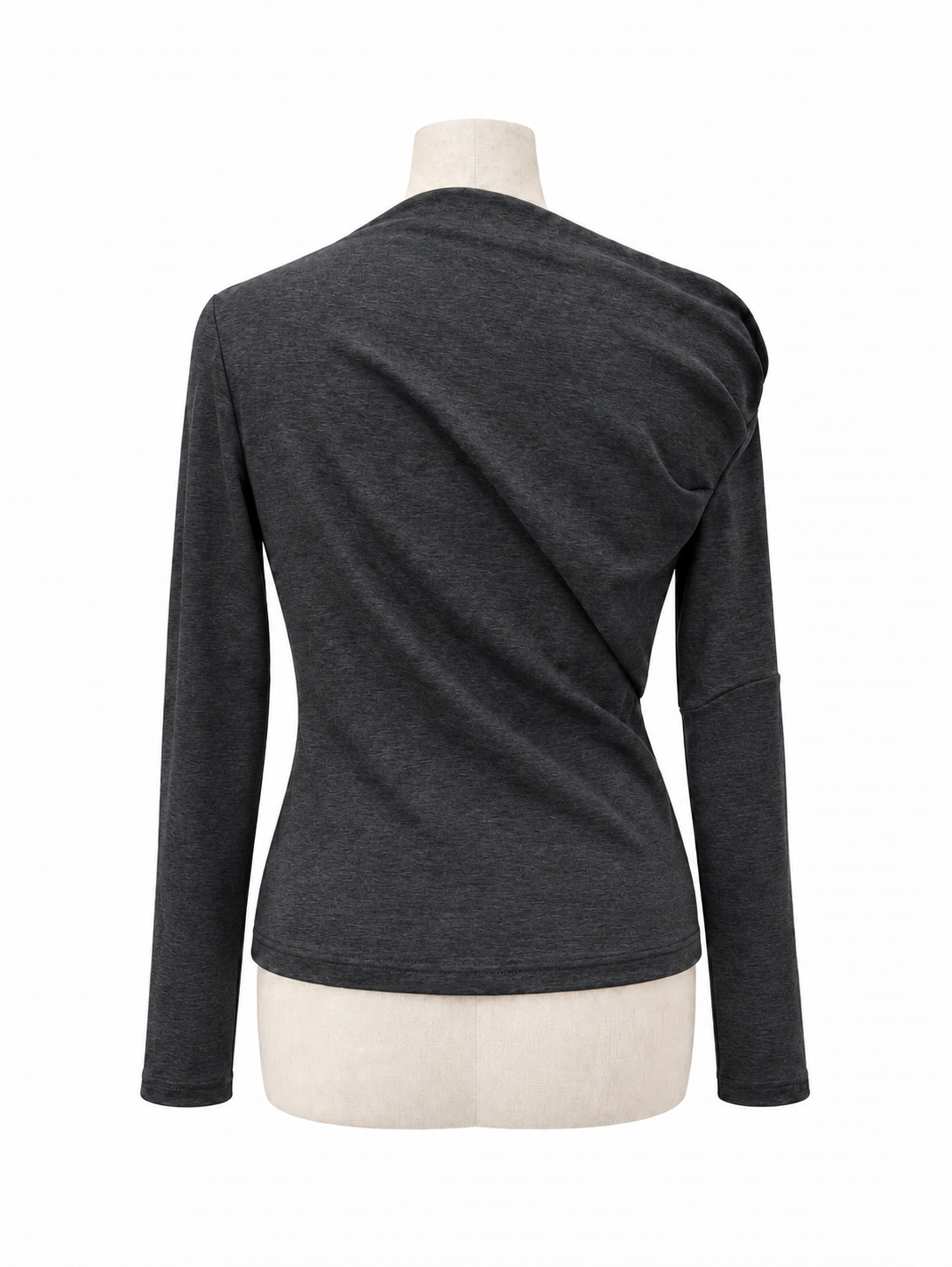 アシメドレープカットソー L/S Hadrien