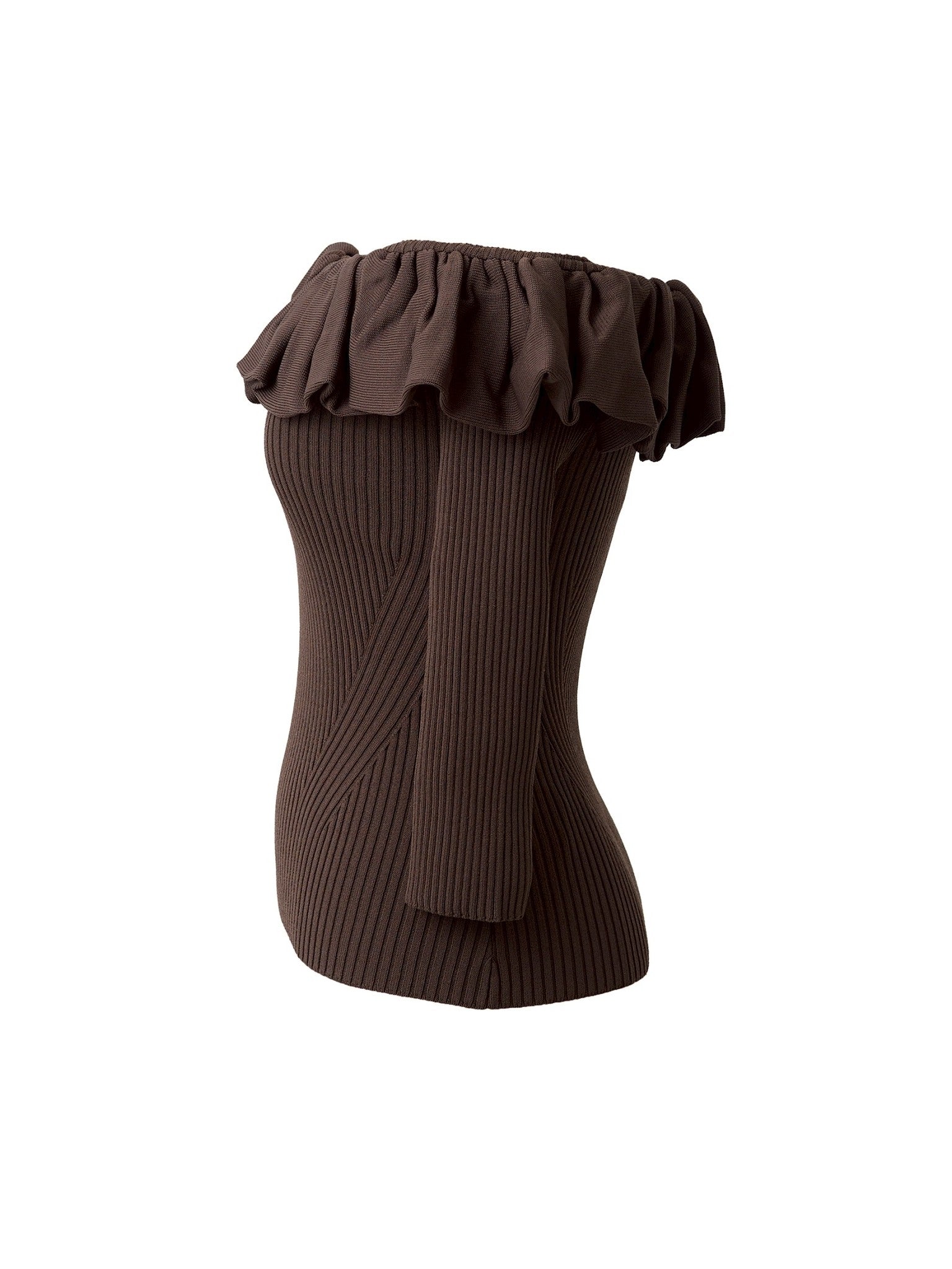 ランダムフリルオフショルニット Vera