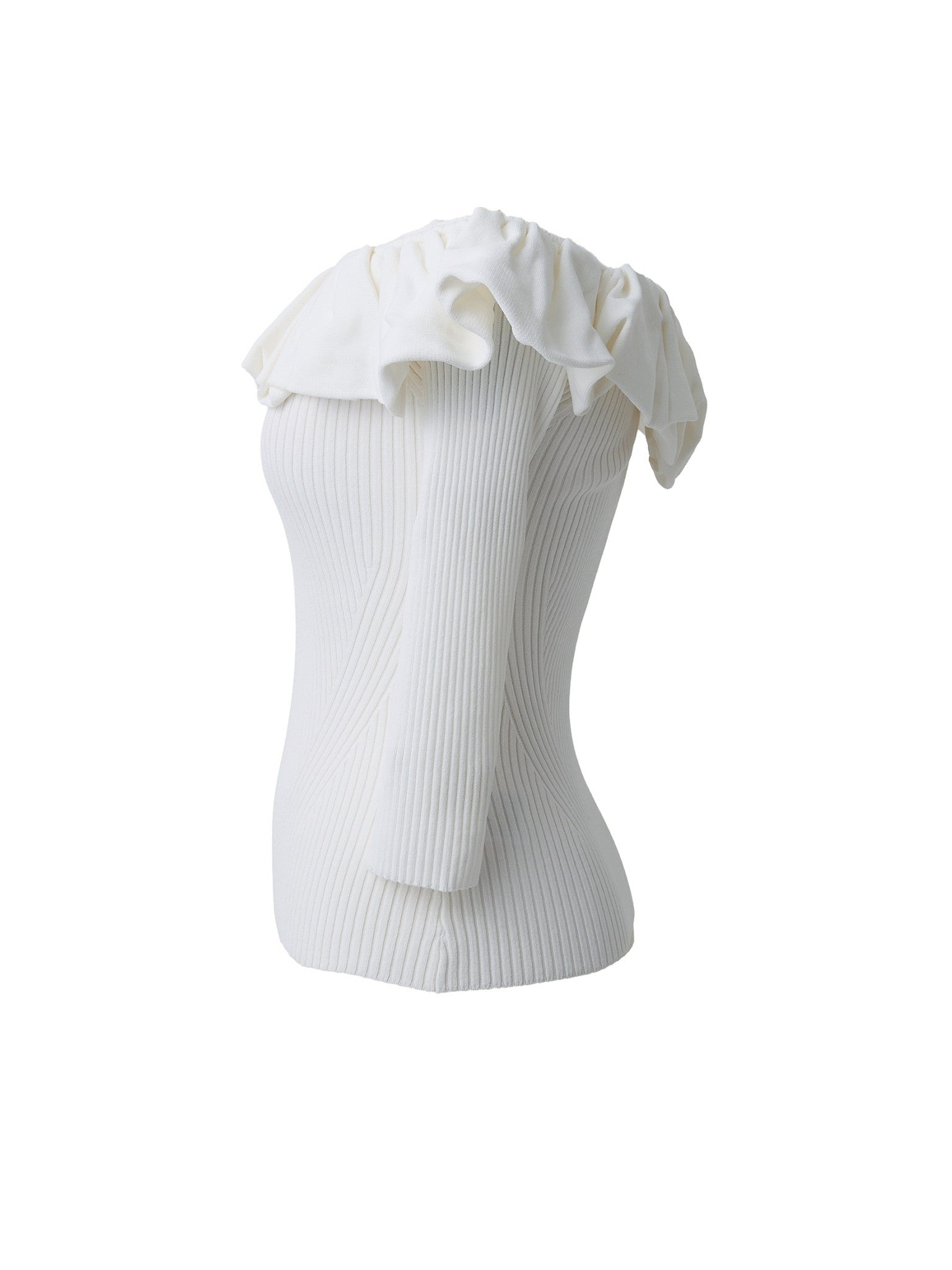 ランダムフリルオフショルニット Vera