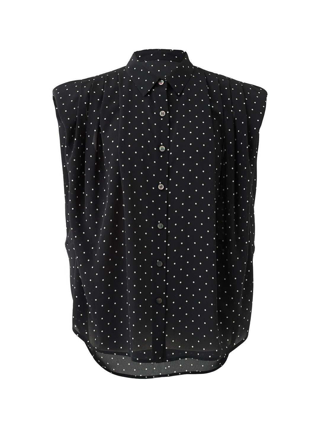 Audrey Power Shoulder Bowtie Blouse