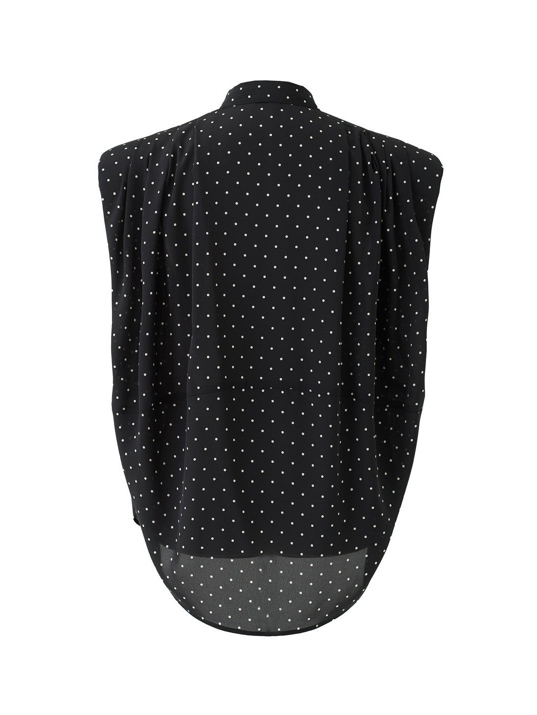 Audrey Power Shoulder Bowtie Blouse