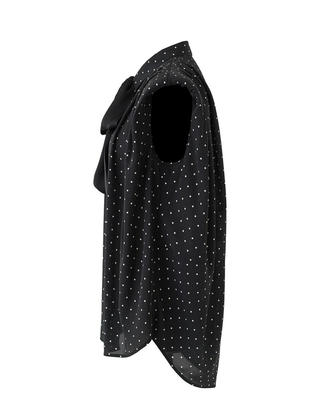 Audrey Power Shoulder Bowtie Blouse