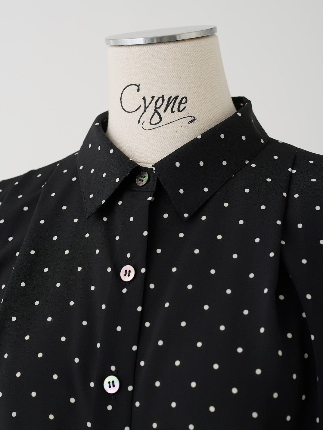 Audrey Power Shoulder Bowtie Blouse