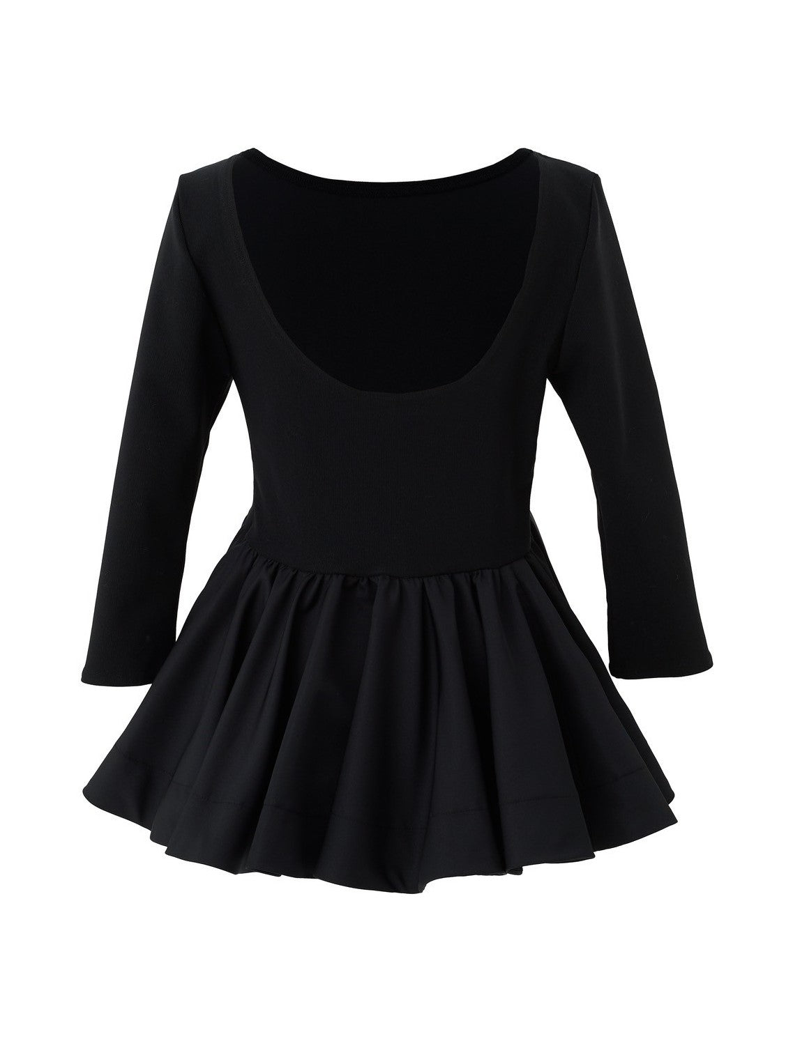 Back-conscious peplum top Charlotte