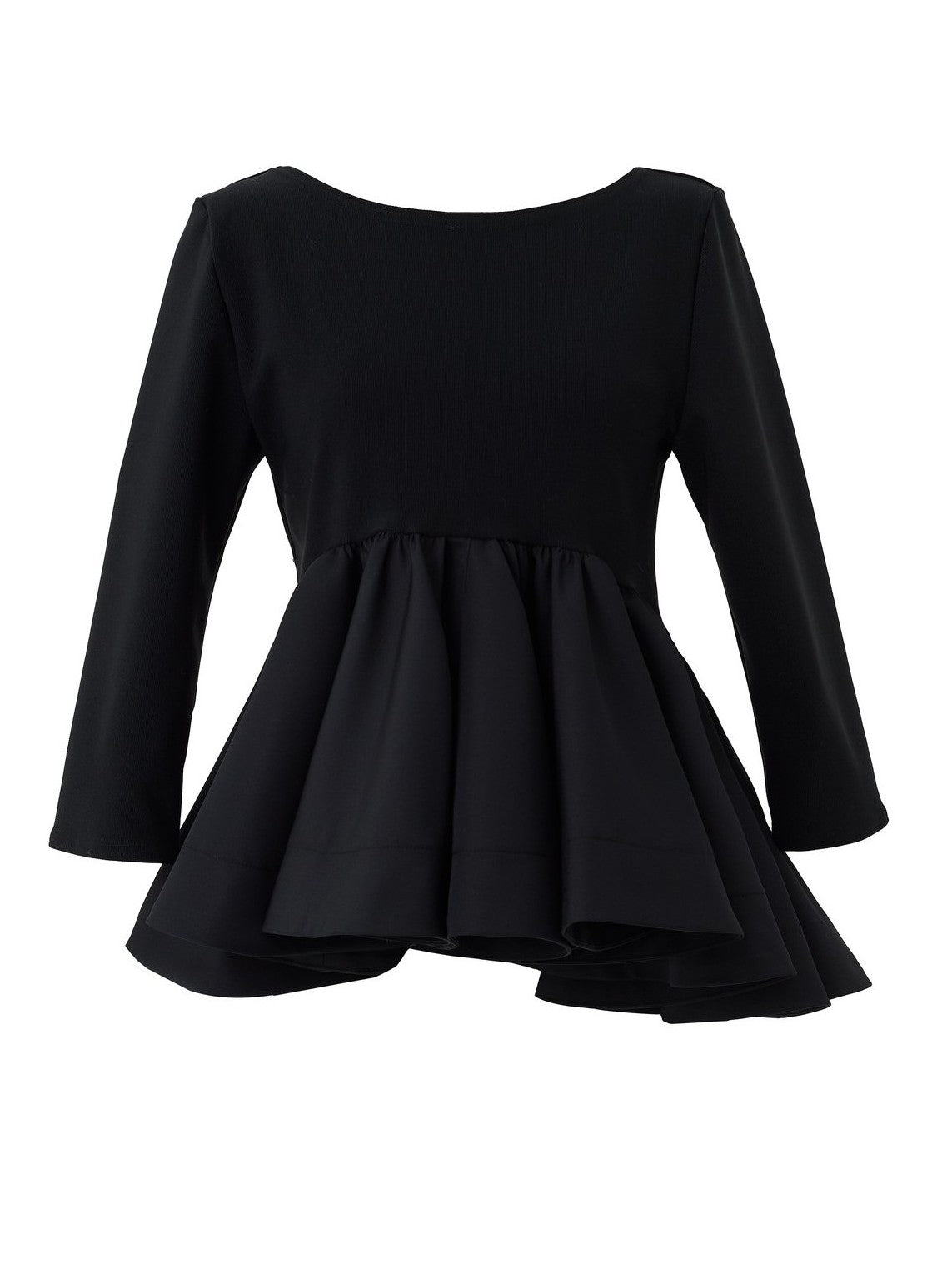 Back-conscious peplum top Charlotte