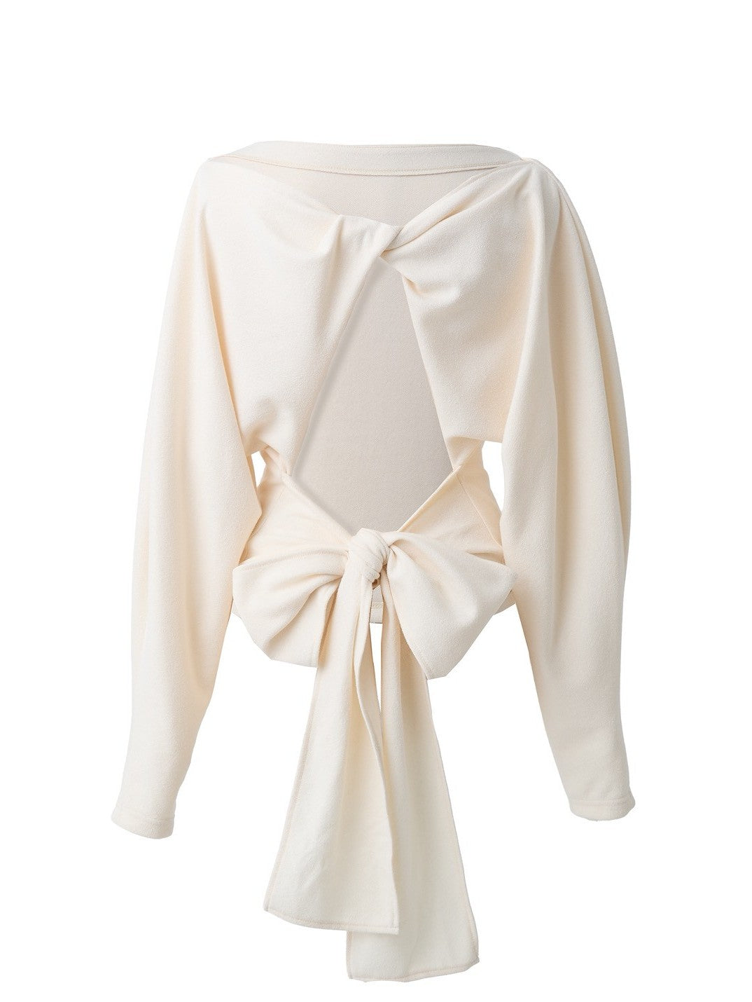 バックオープンリボントップス Come