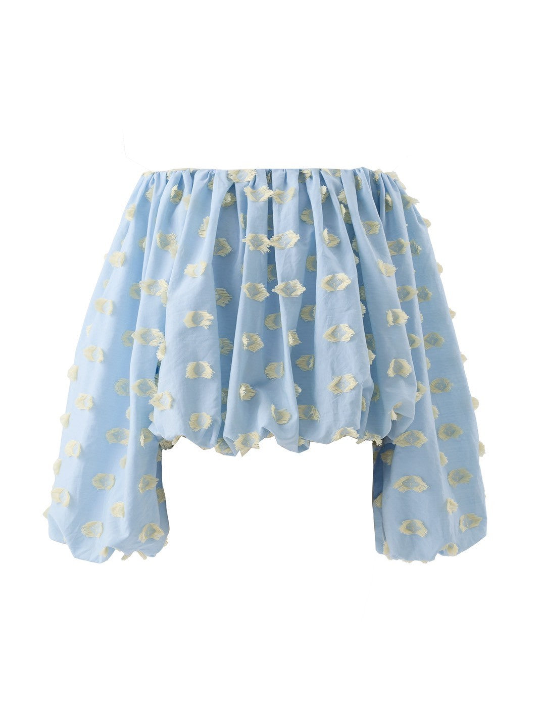 Daniele Off-the-Shoulder Jacquard Blouse