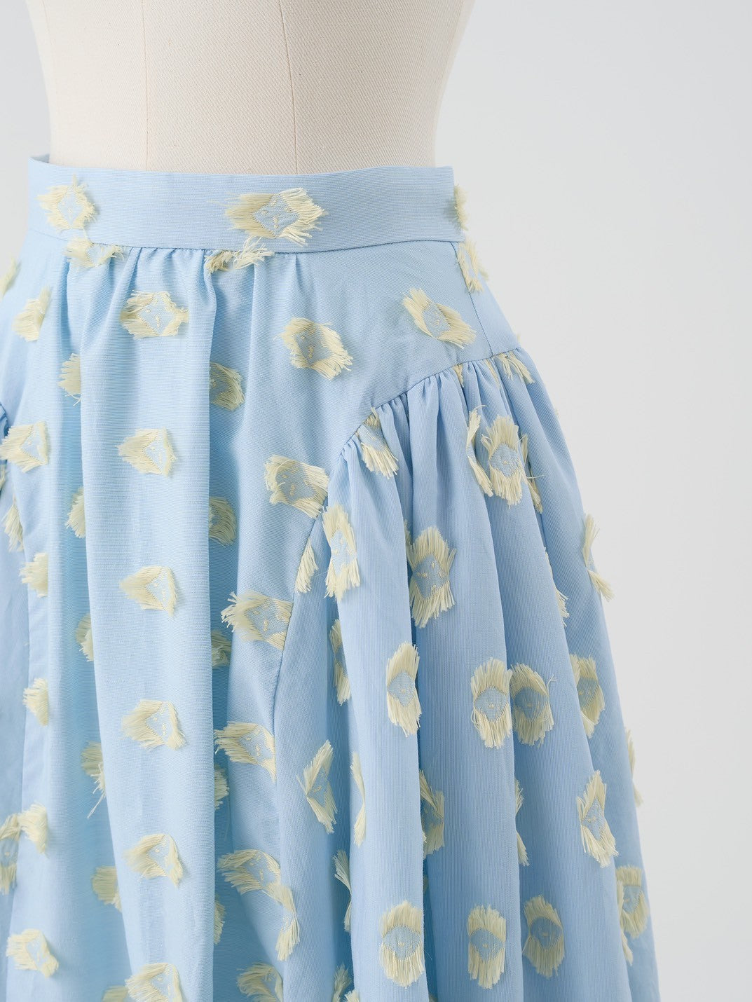 Louise Jacquard Skirt - Sax