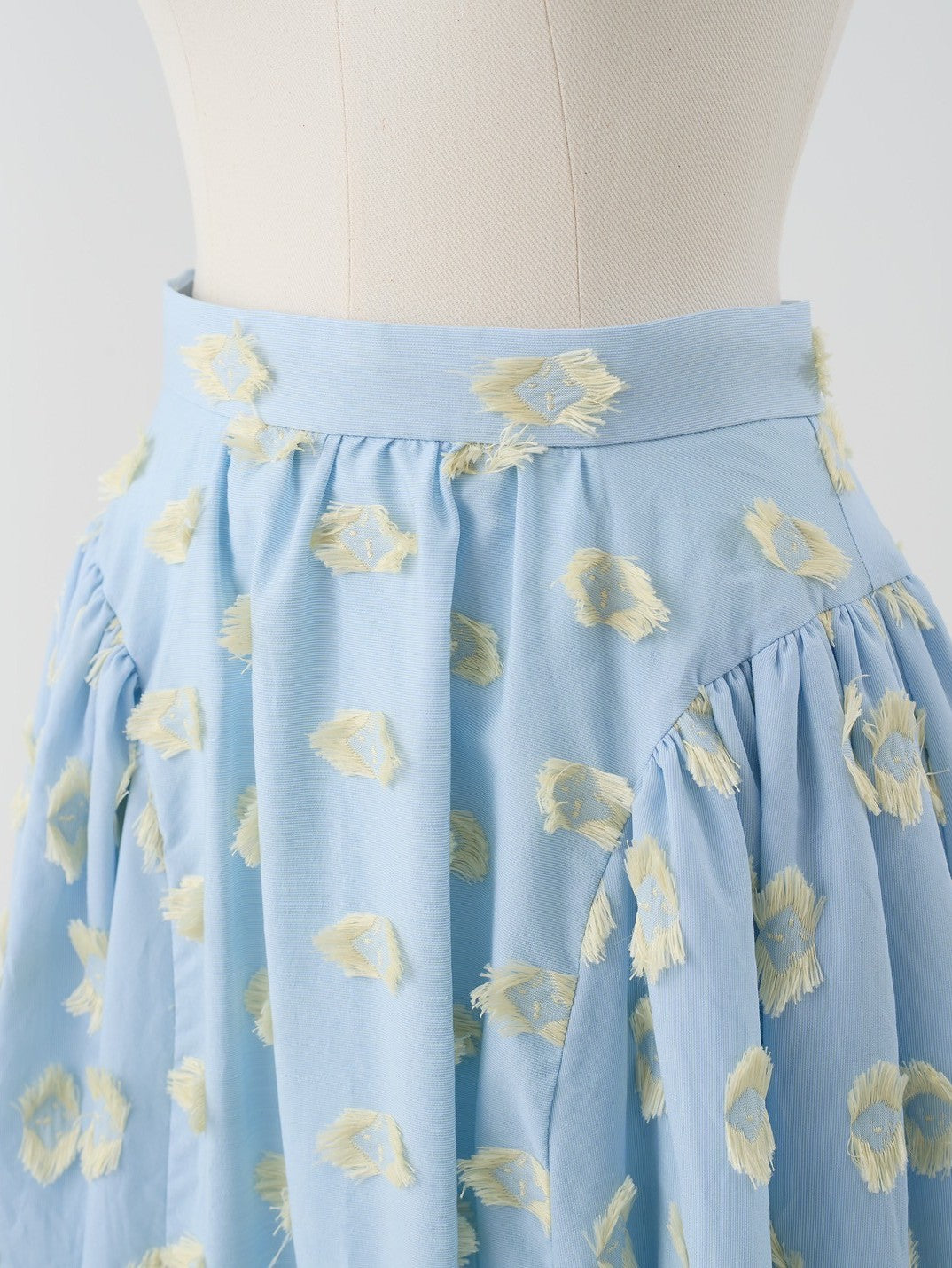 Louise Jacquard Skirt - Sax