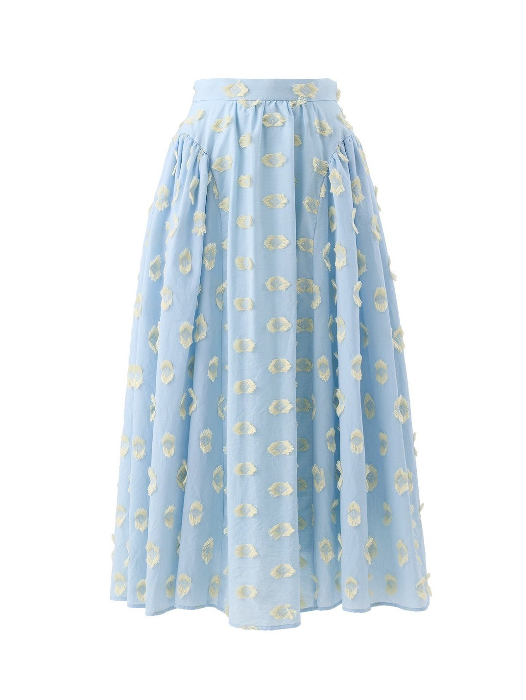 Louise Jacquard Skirt - Sax