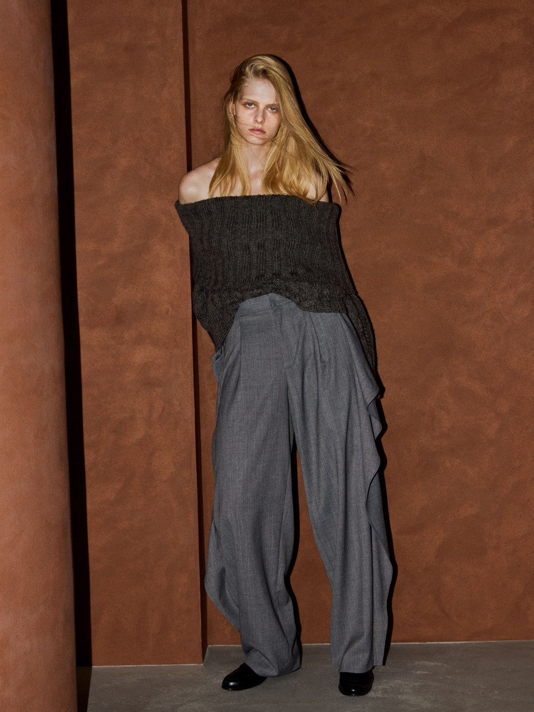 オフショルケーブルニット Malou