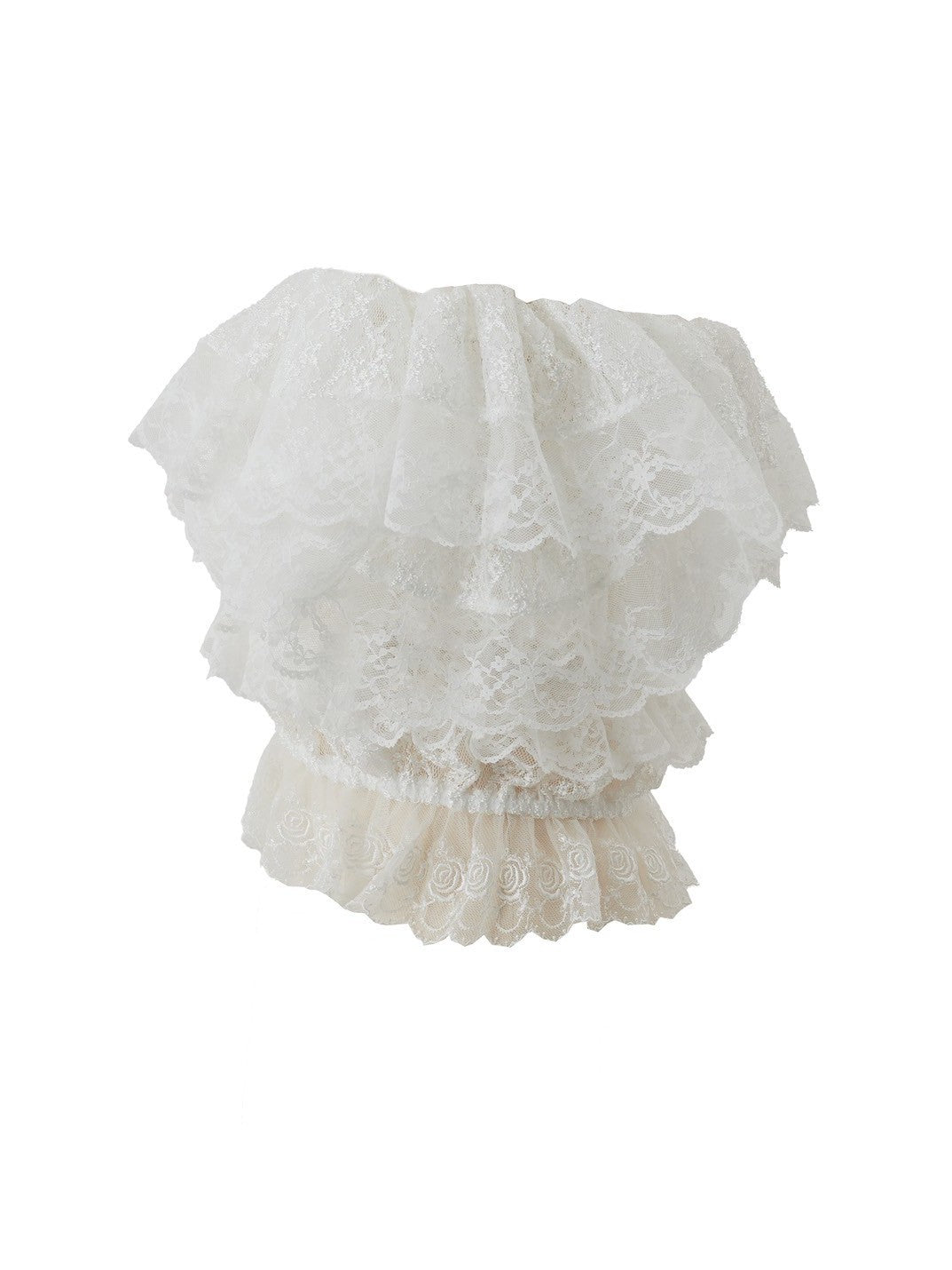 Off-the-shoulder lace blouse Maruru