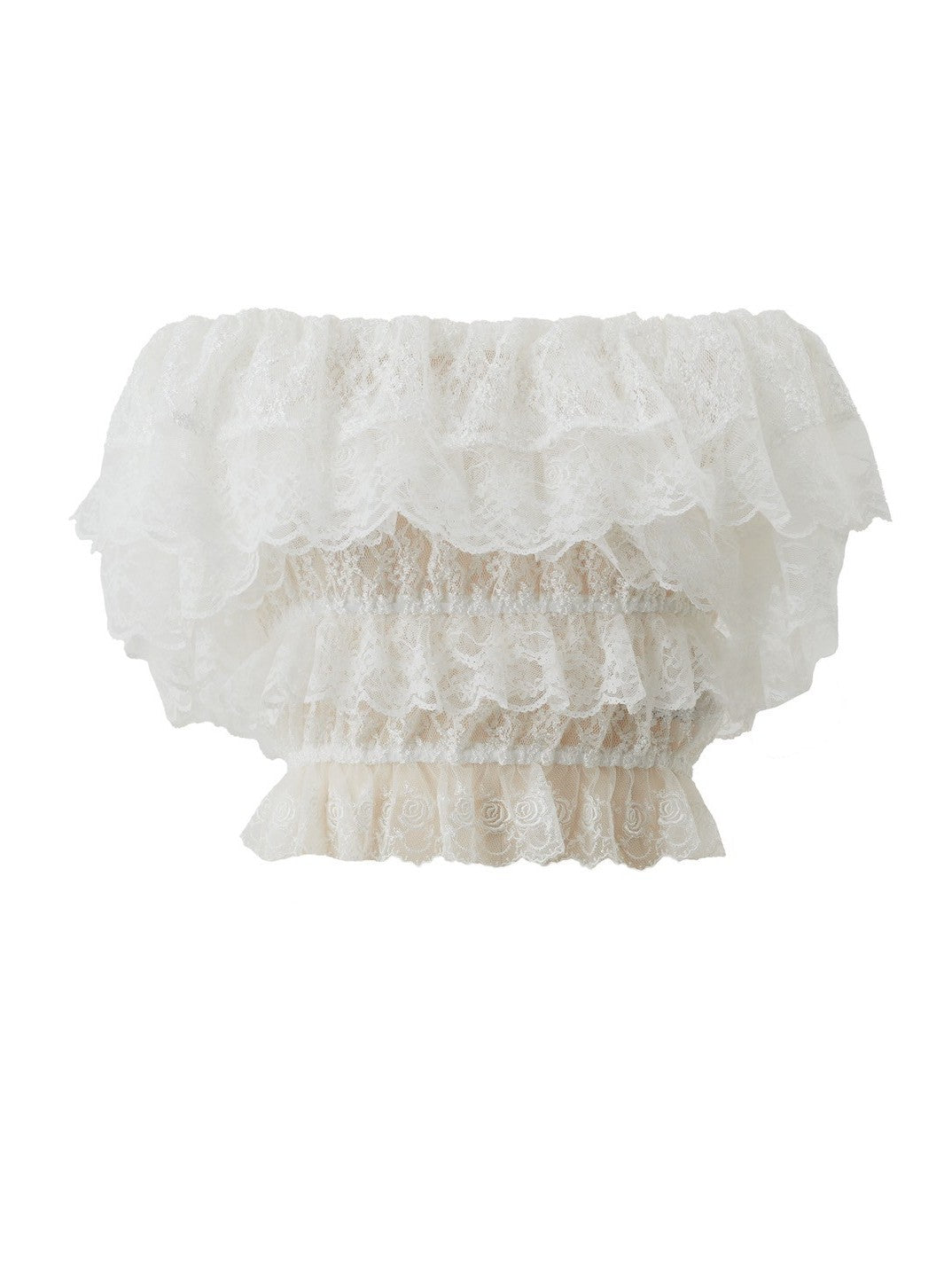 Off-the-shoulder lace blouse Maruru