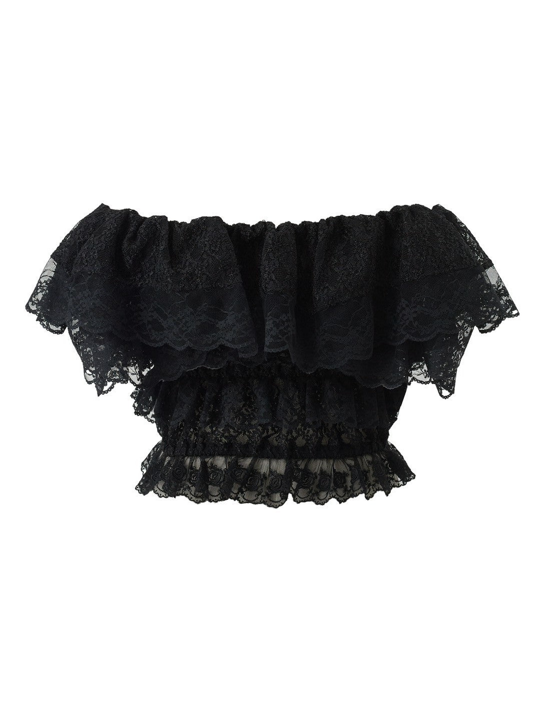 Off-the-shoulder lace blouse Maruru