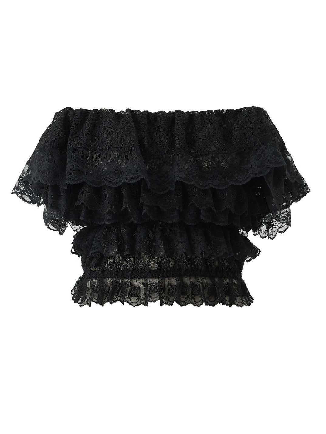 Off-the-shoulder lace blouse Maruru