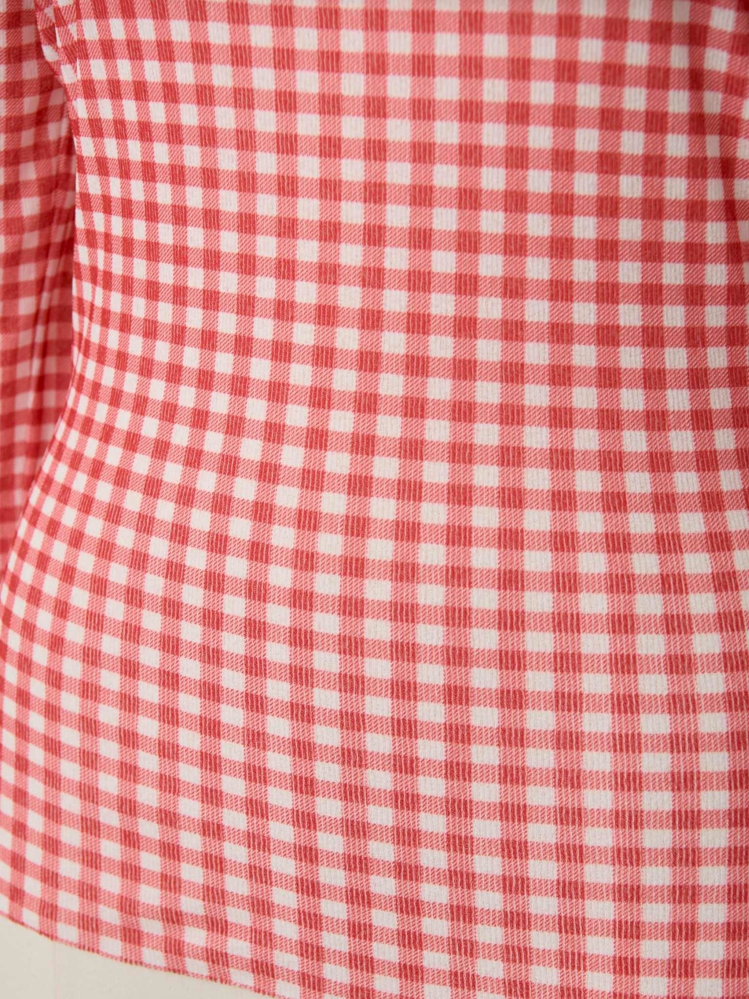 ギンガムオフショルトップス Namie