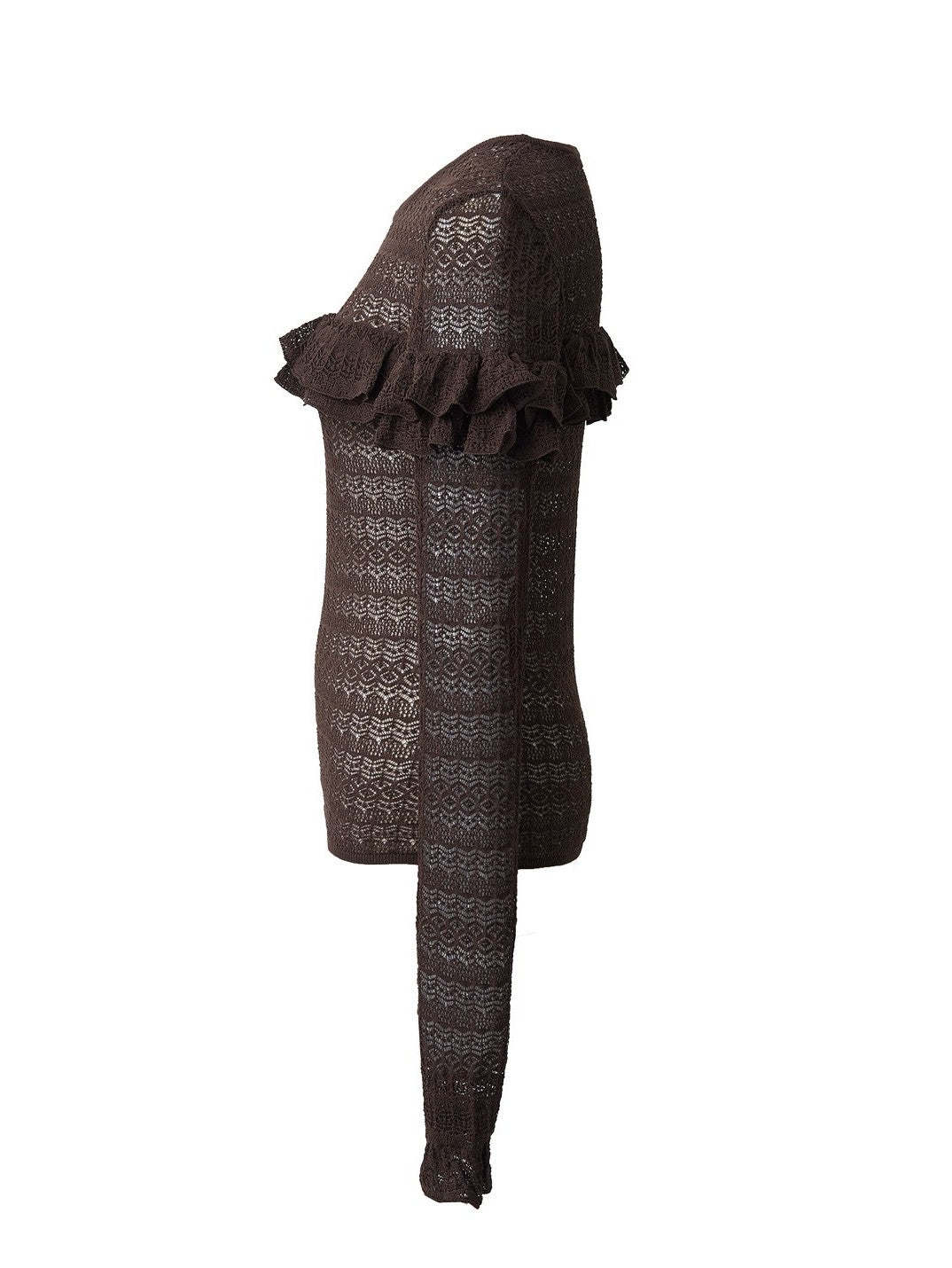 透かし柄ニットプルオーバー Nina