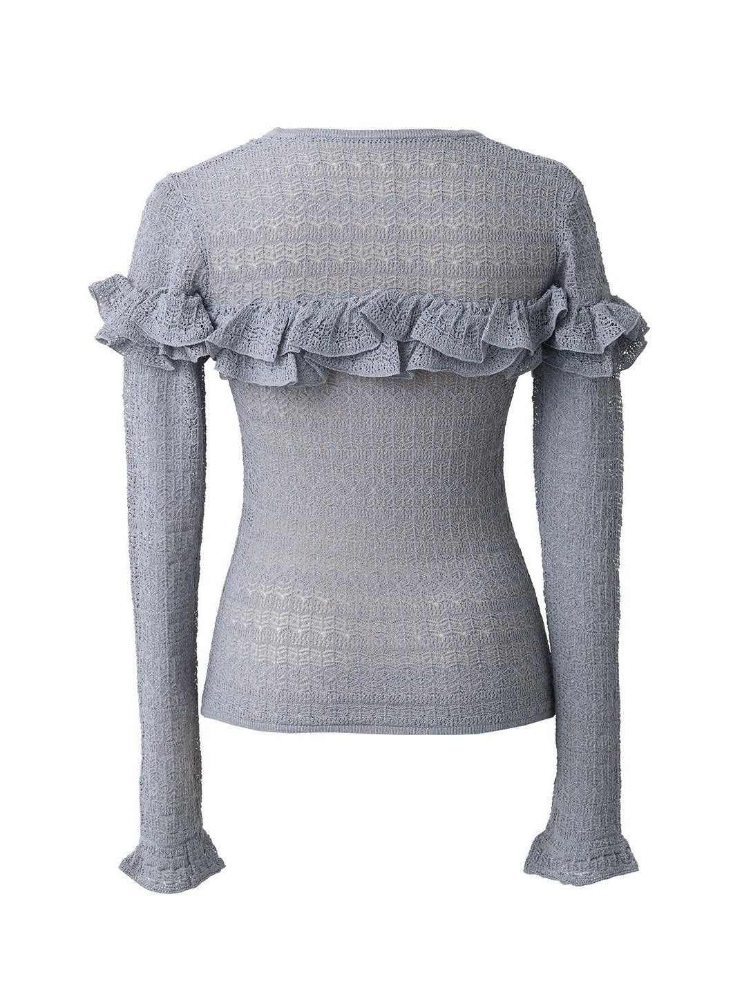 透かし柄ニットプルオーバー Nina