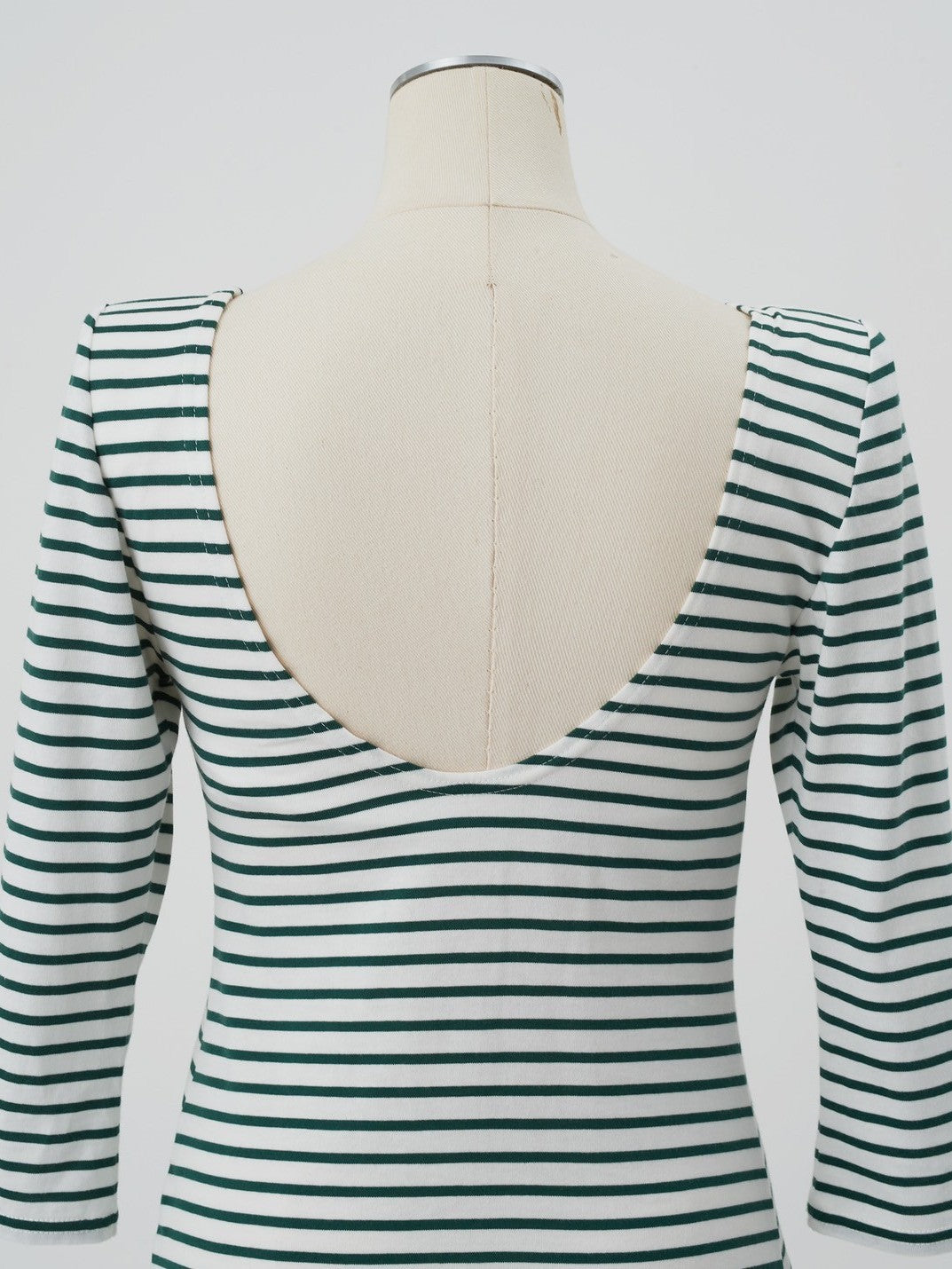Back-open striped top by Renald