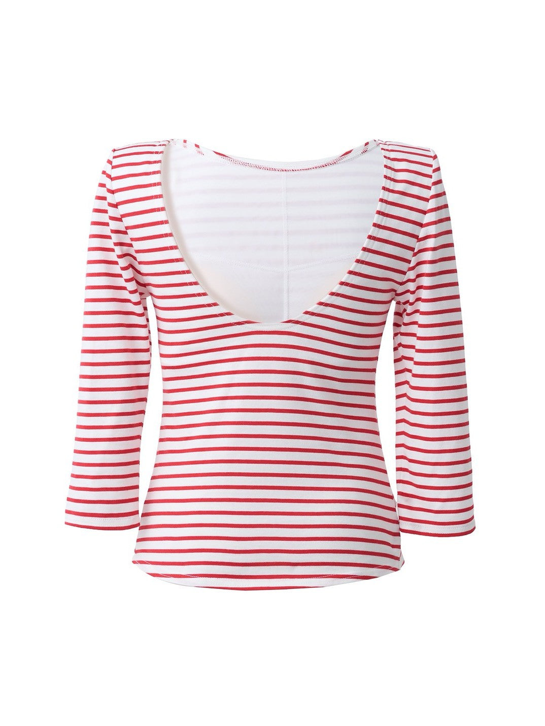 Back-open striped top by Renald