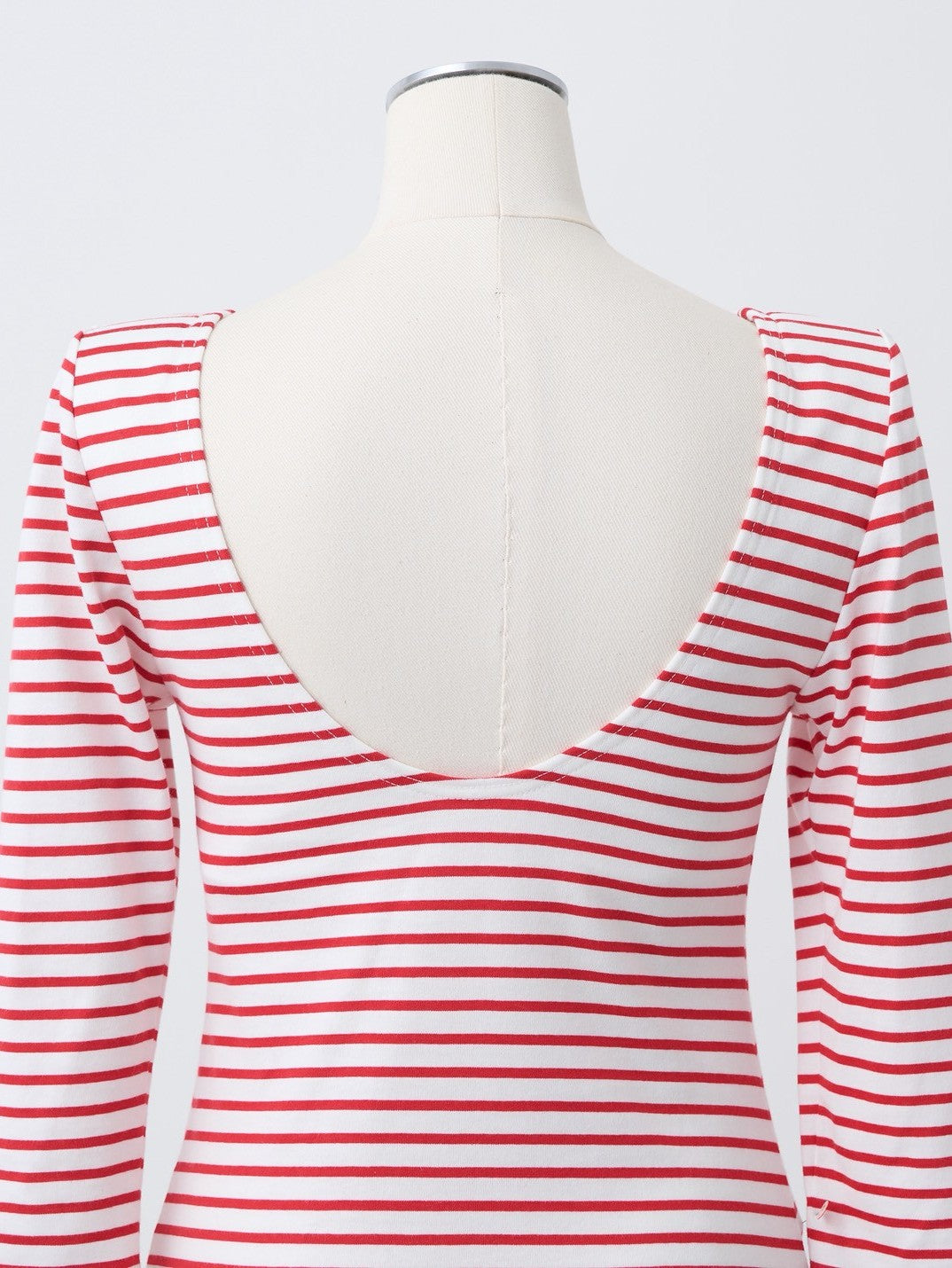 Back-open striped top by Renald