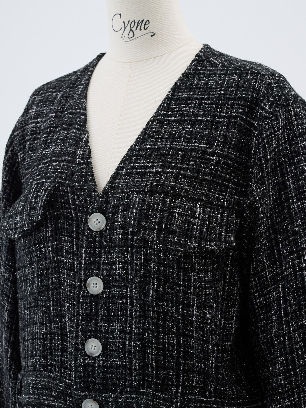 ツイードオールインワン Rozenn