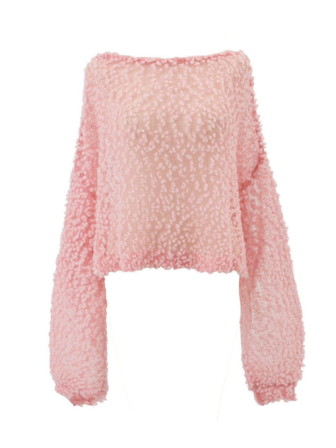 ポップコーン透けニット Samuel