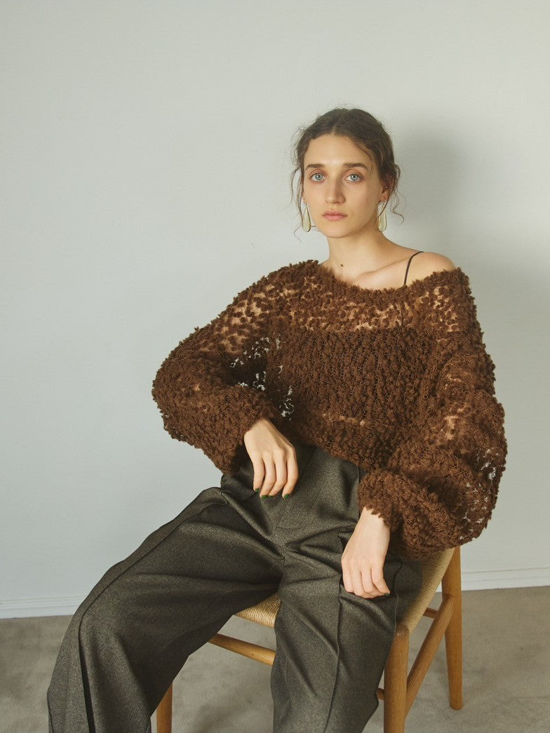Samuel See-through Popcorn Knit