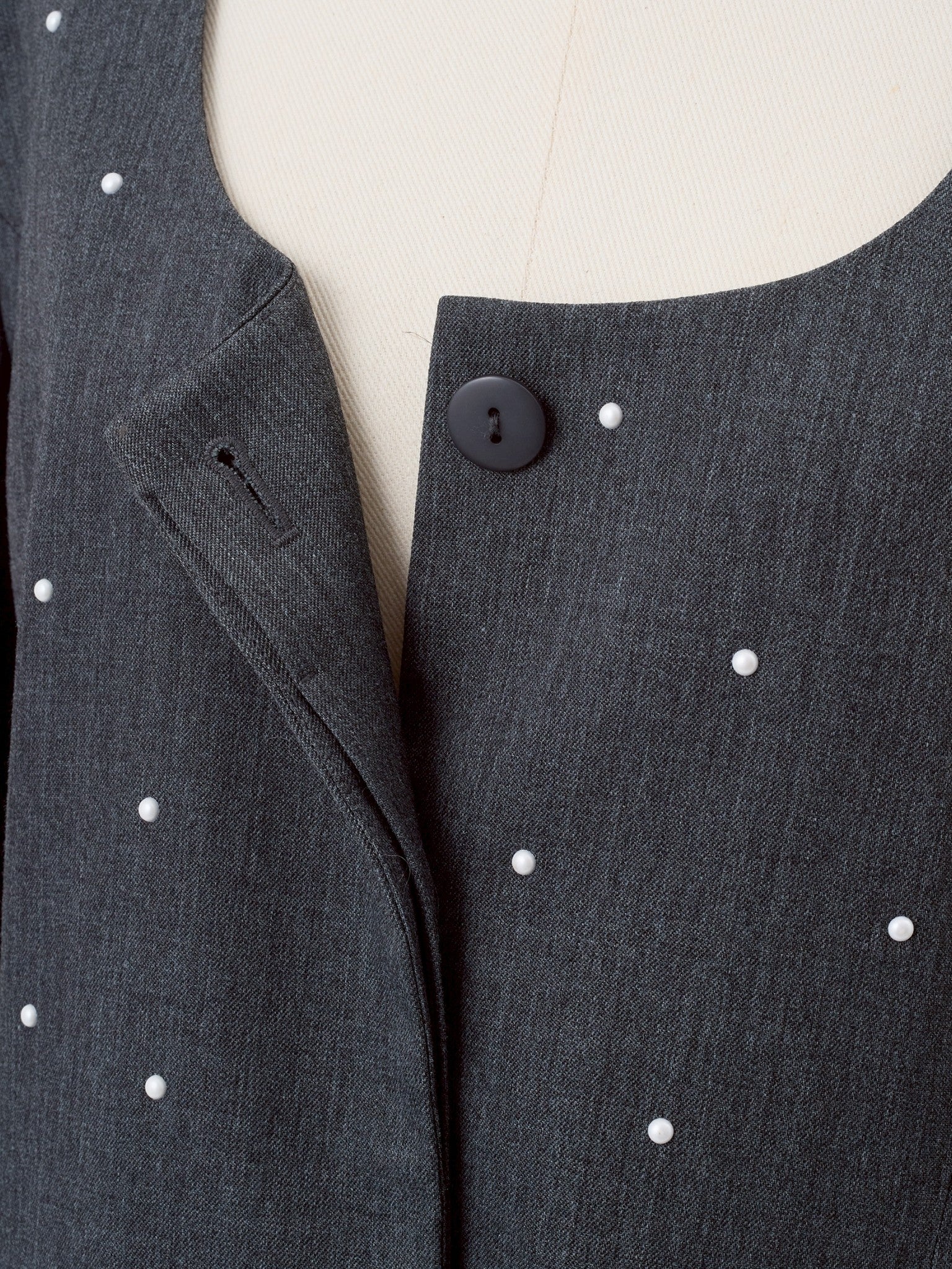 パールUネックジャケット Raoul