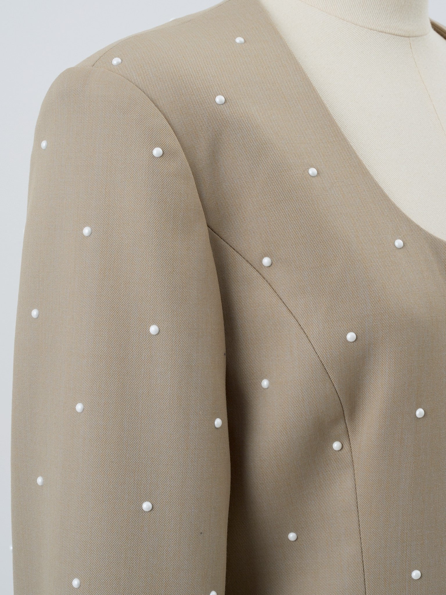 パールUネックジャケット Raoul