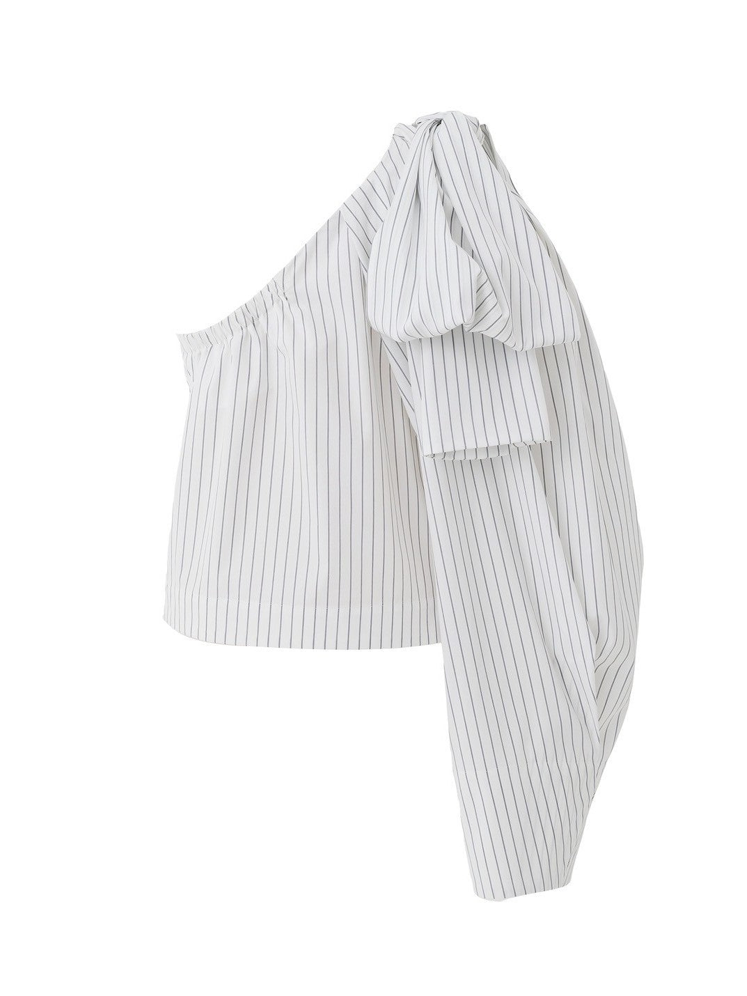 Veronica One-Shoulder Ribbon Top