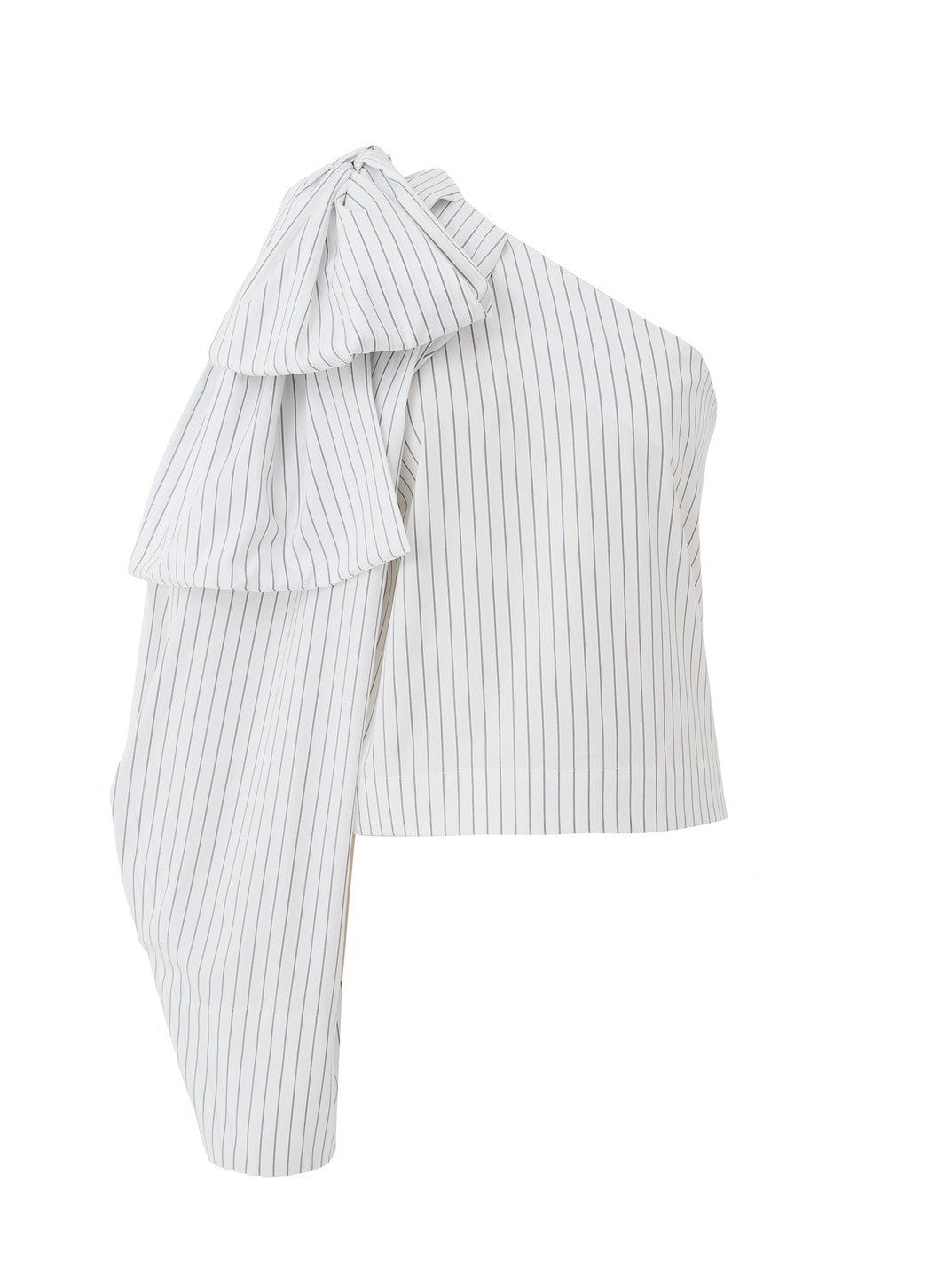 Veronica One-Shoulder Ribbon Top