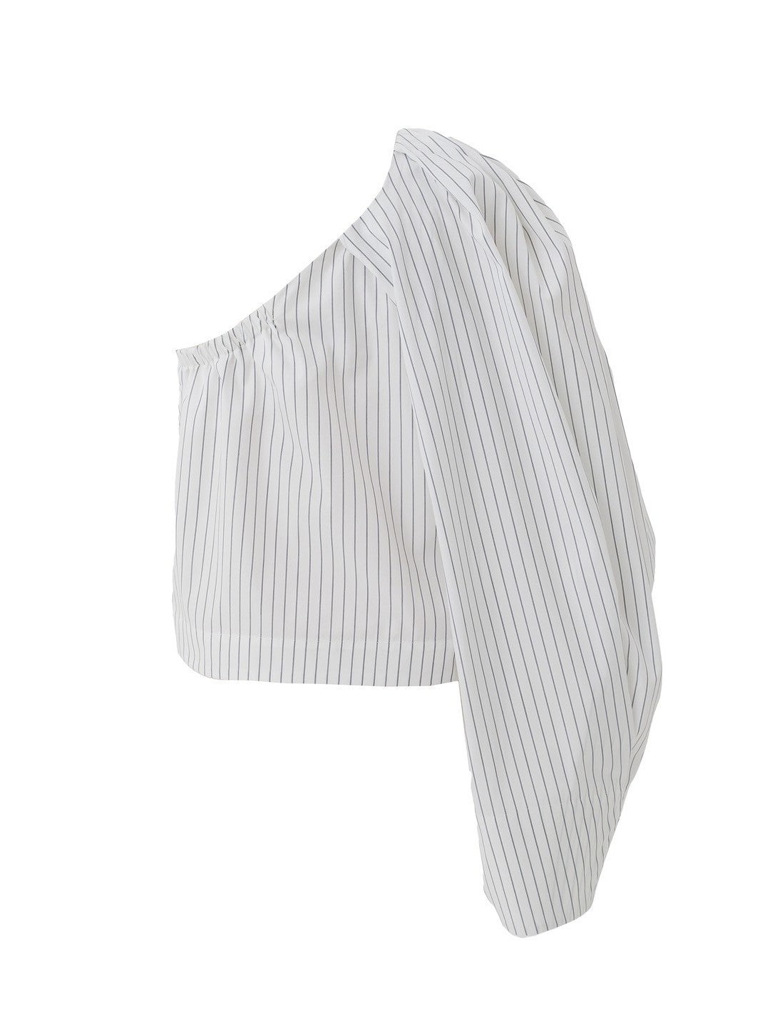 Veronica One-Shoulder Ribbon Top